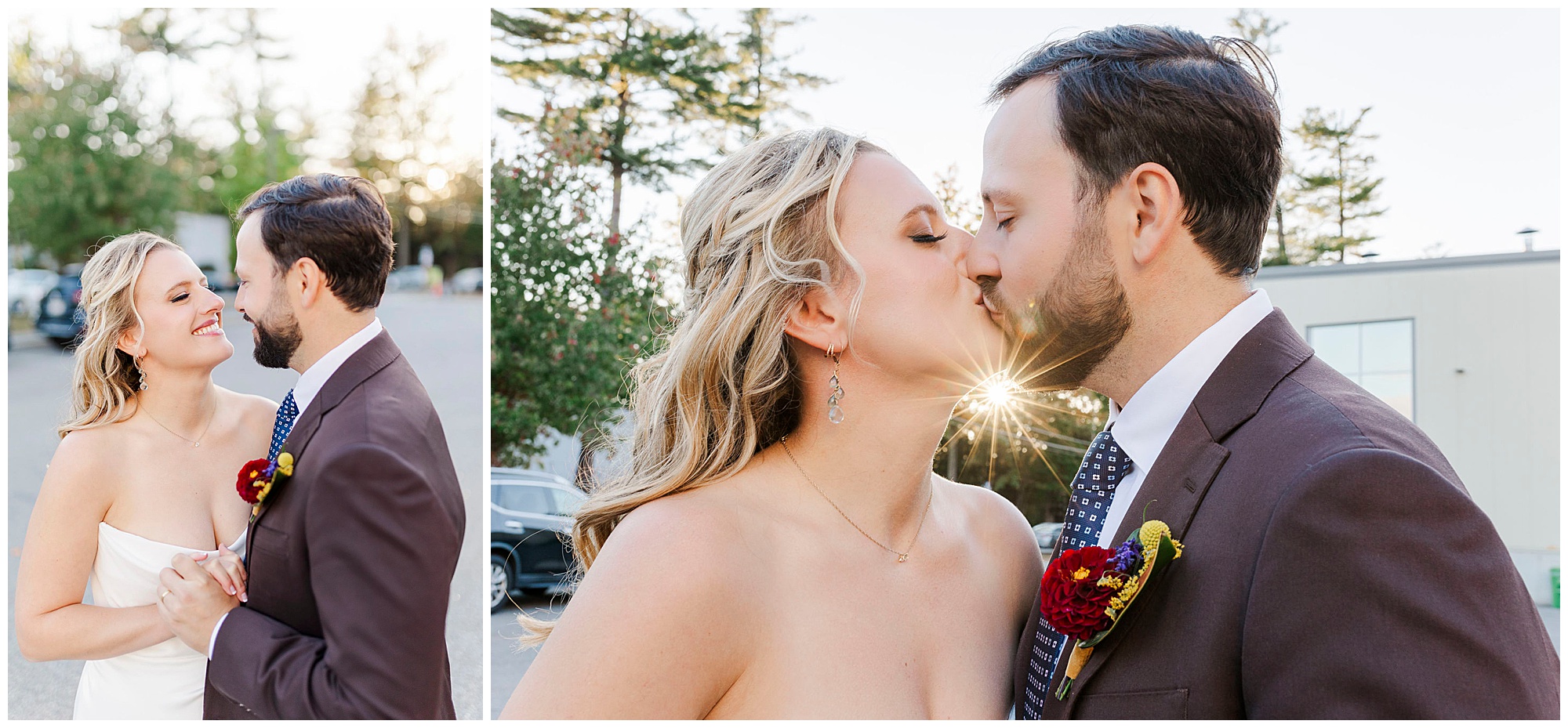 Elegant wedding at allagash brewing company in portland