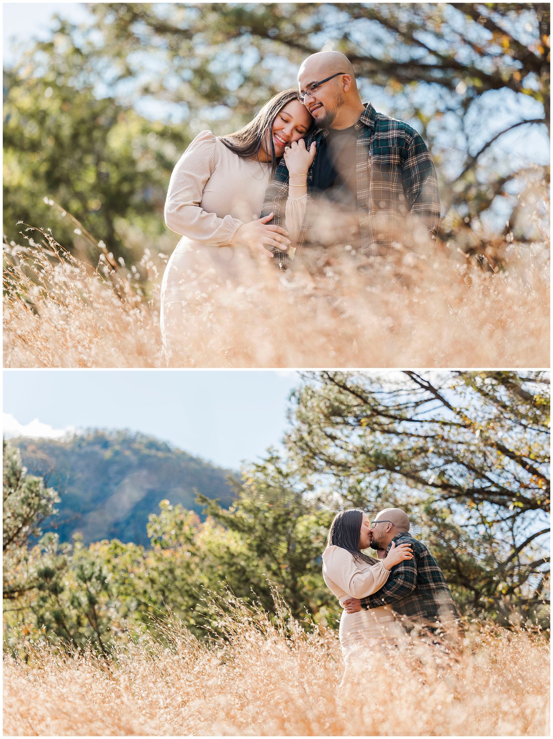 Vibrant hudson highlands engagement photos