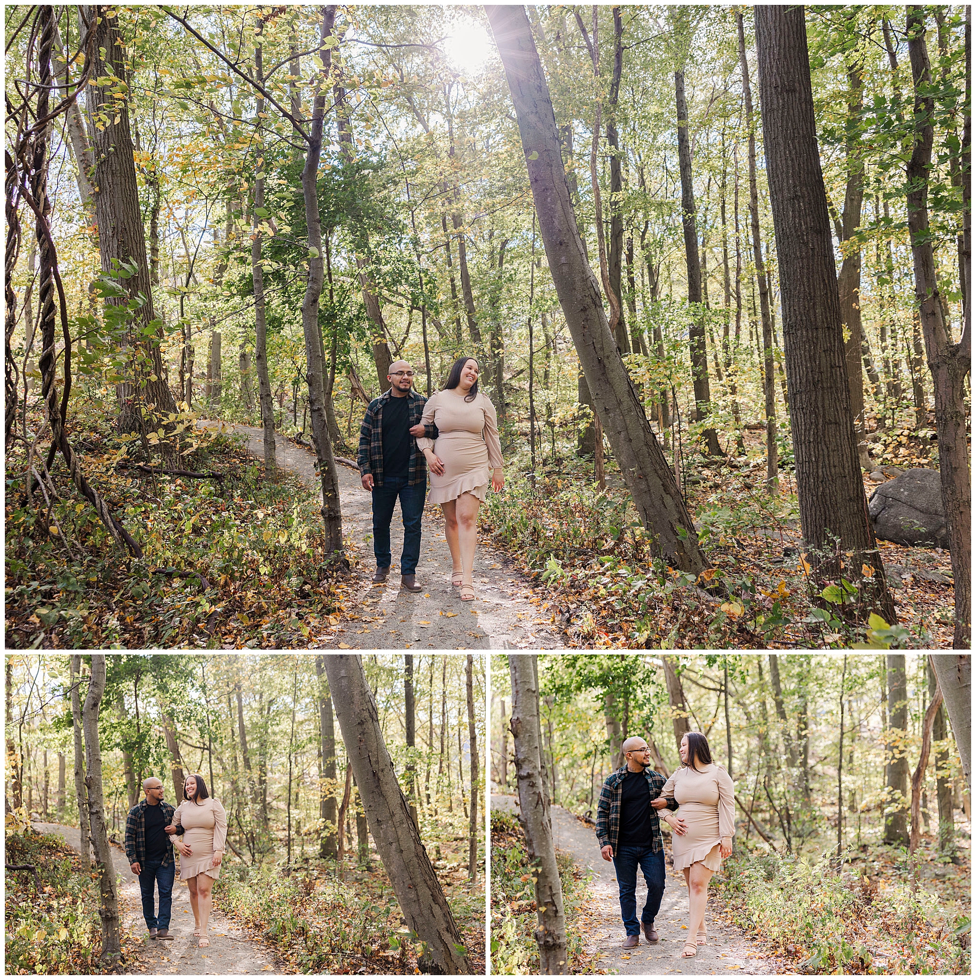 Fun hudson highlands engagement photos