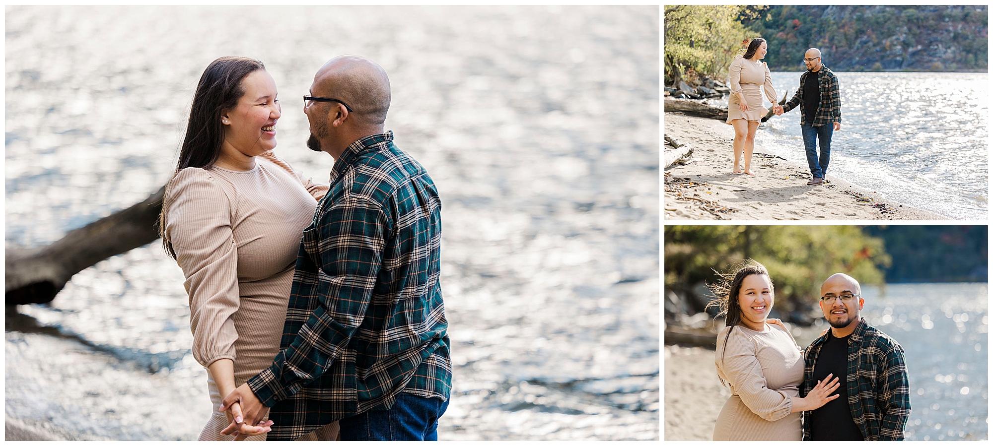 Intimate hudson highlands engagement photos