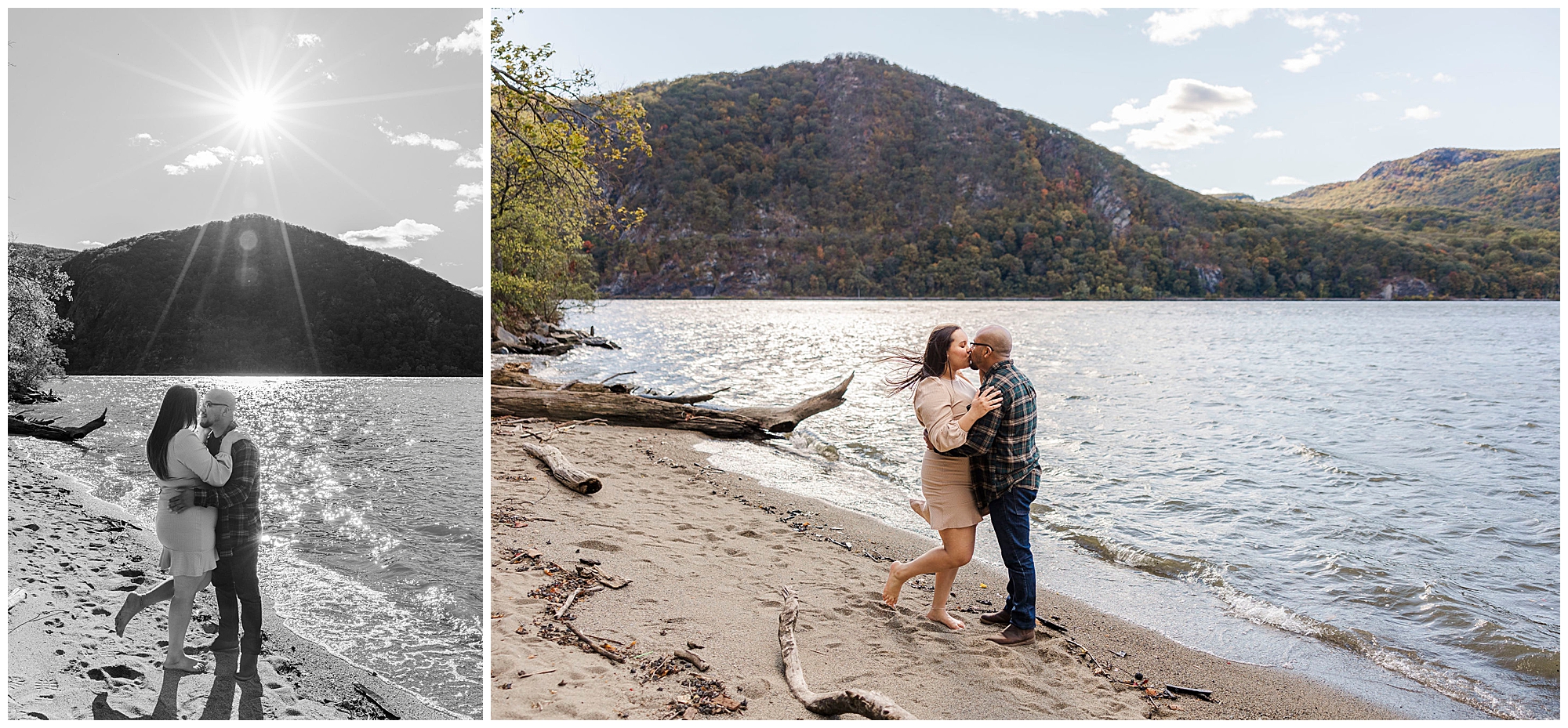 Romantic hudson highlands engagement photos