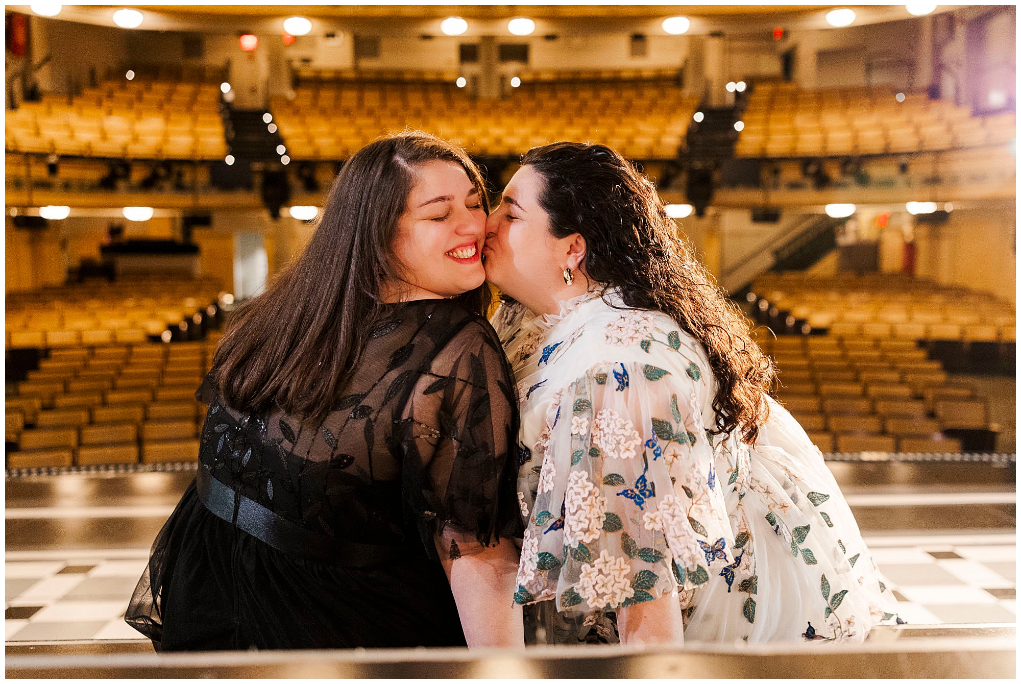 Sweet hudson theatre engagement session