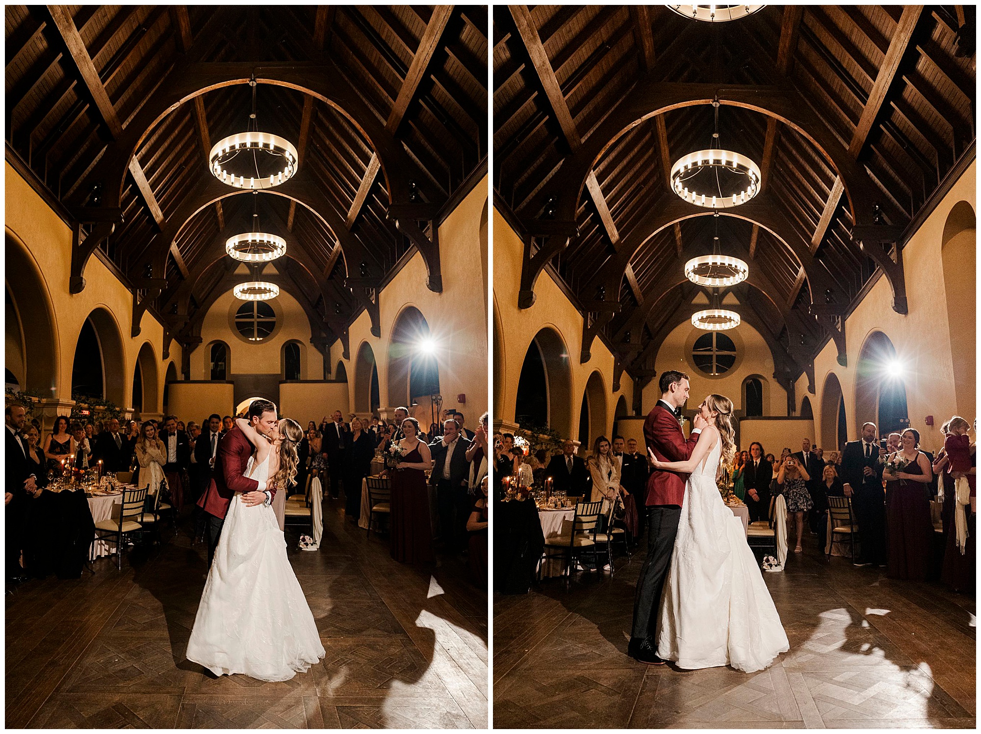 Cheerful abbey inn & spa wedding