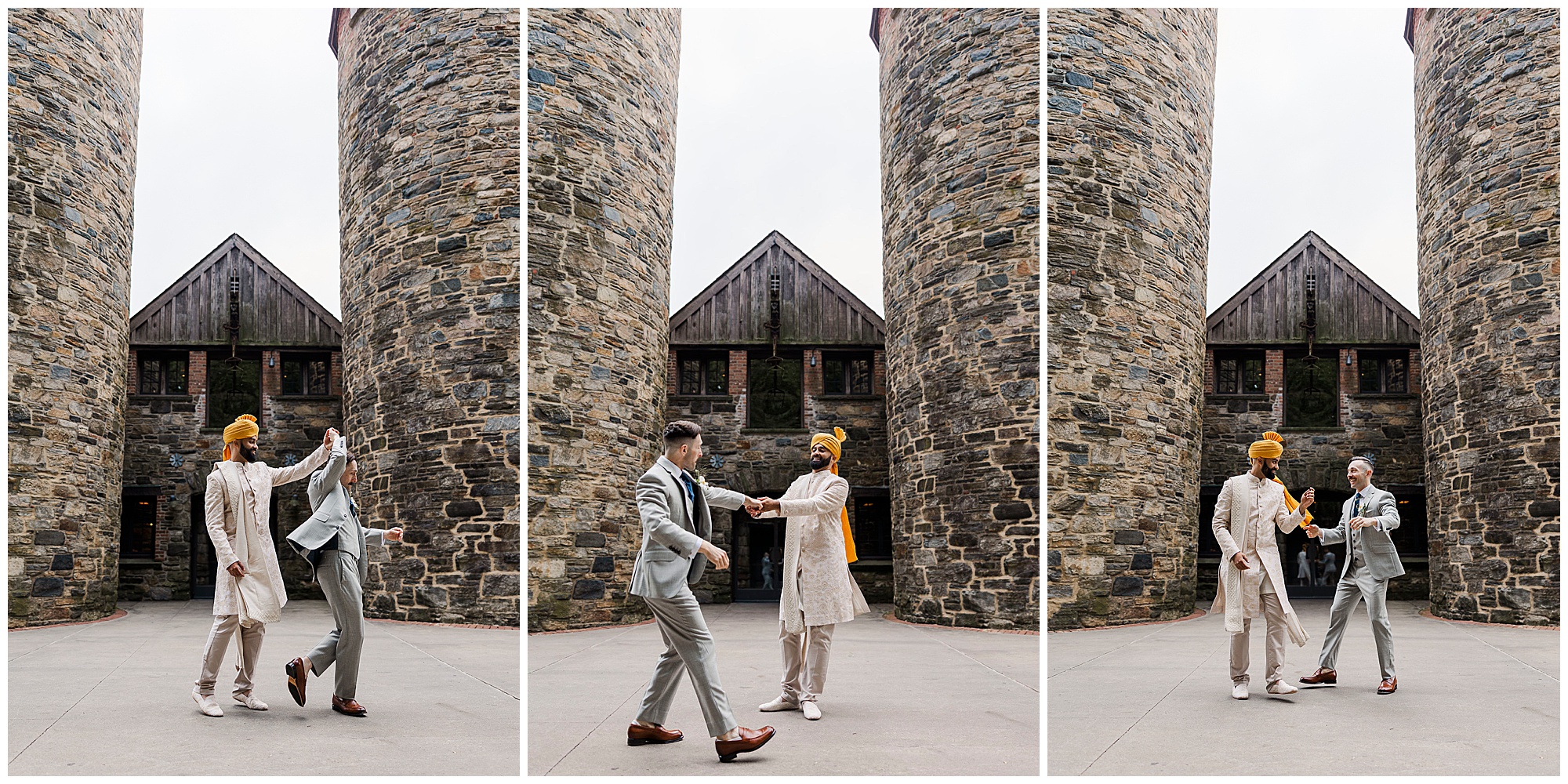 Rustic blue hill at stone barns wedding