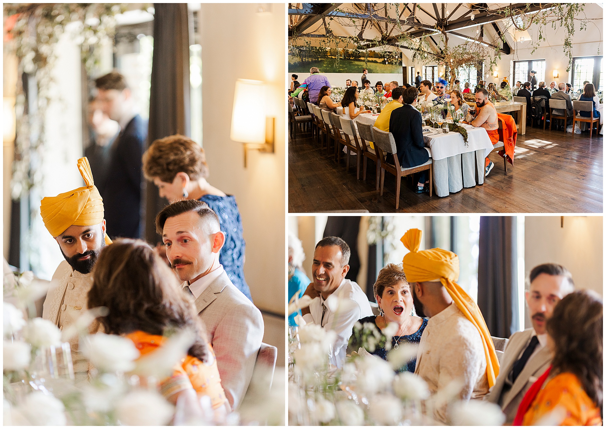 Dreamy blue hill at stone barns wedding