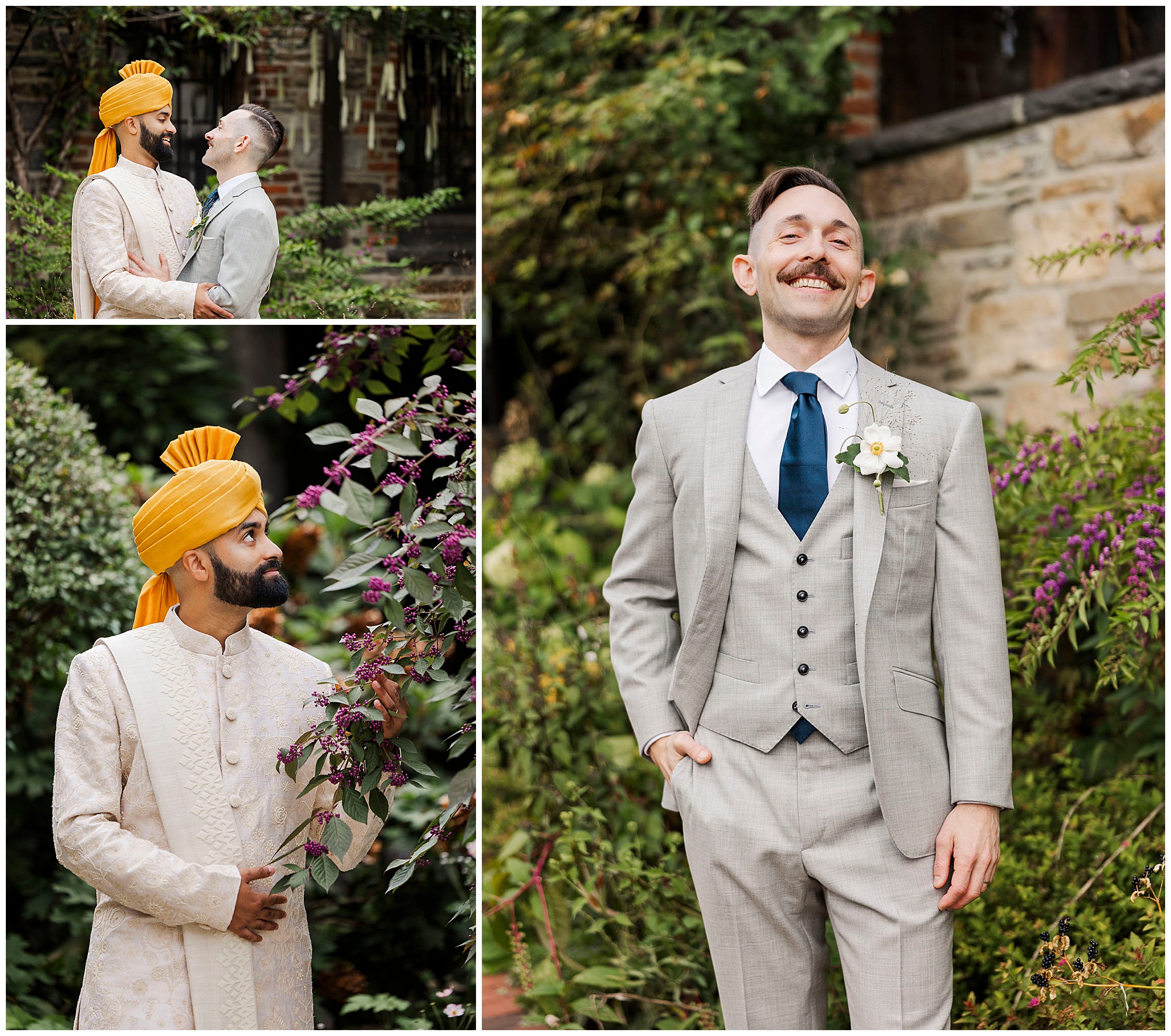 Unique blue hill at stone barns wedding