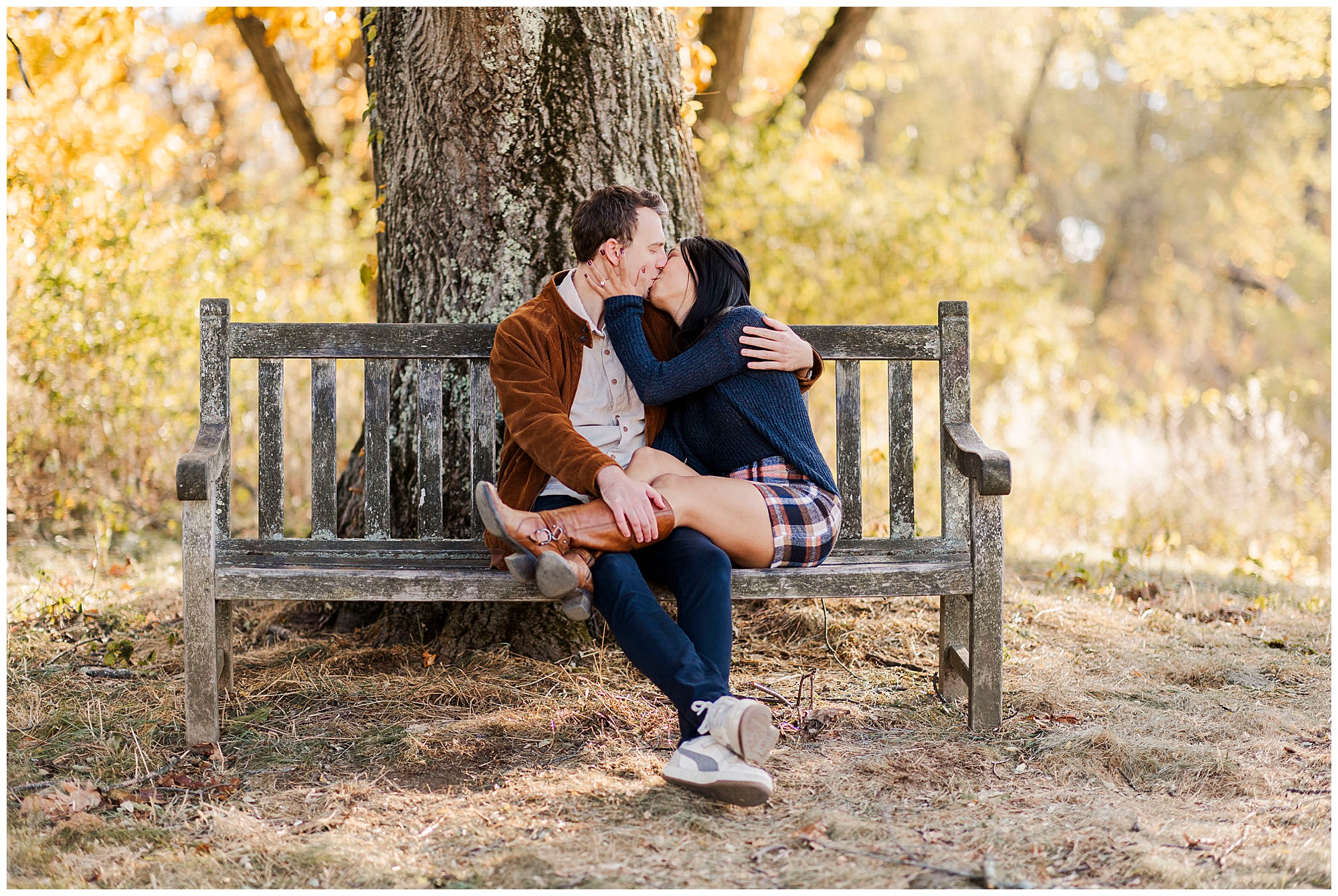 Heartfelt rockefeller state park engagement session