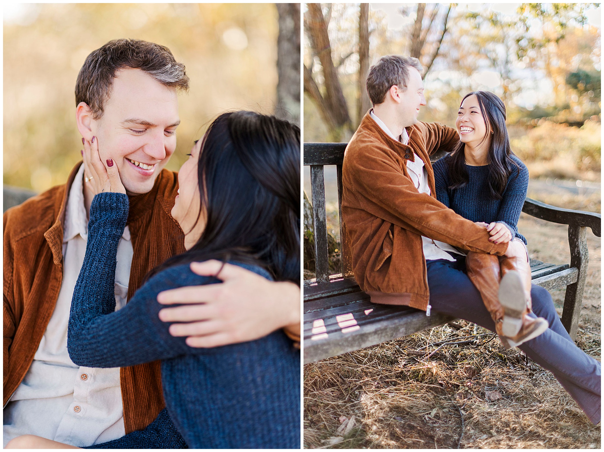 Fun-Filled rockefeller state park engagement session