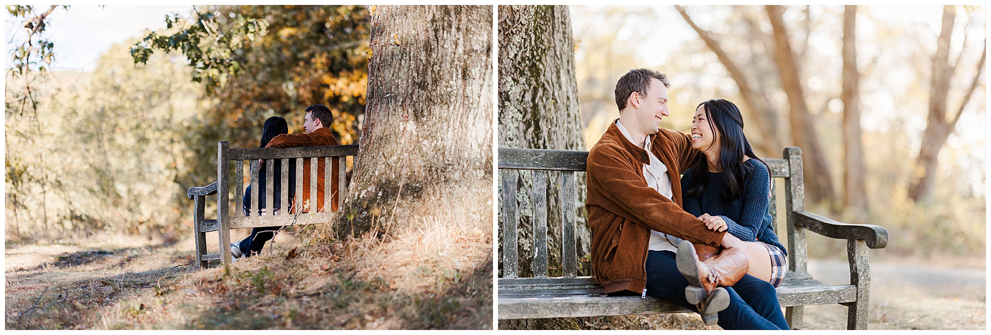 Adorable rockefeller state park engagement session