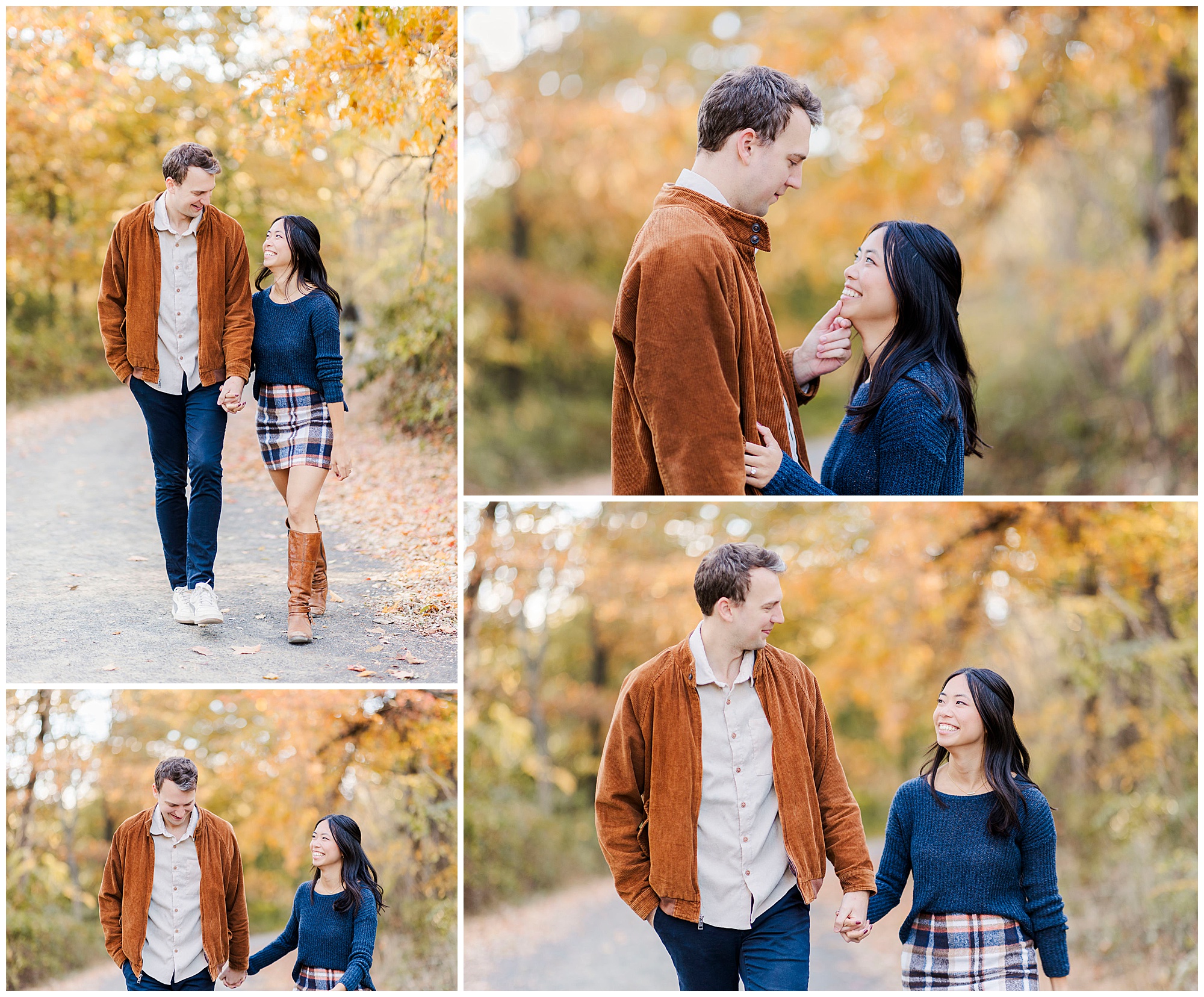 Joy-Filled rockefeller state park engagement session