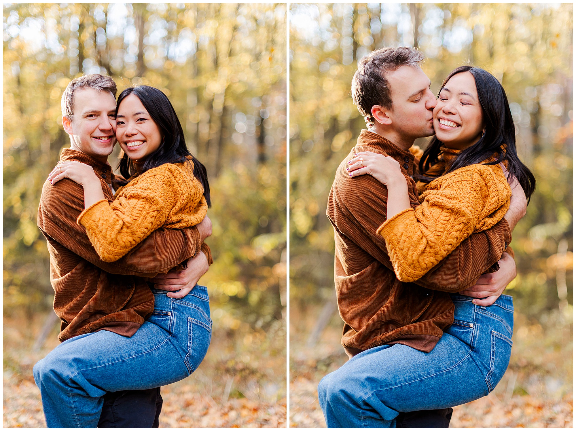 Chic rockefeller state park engagement session