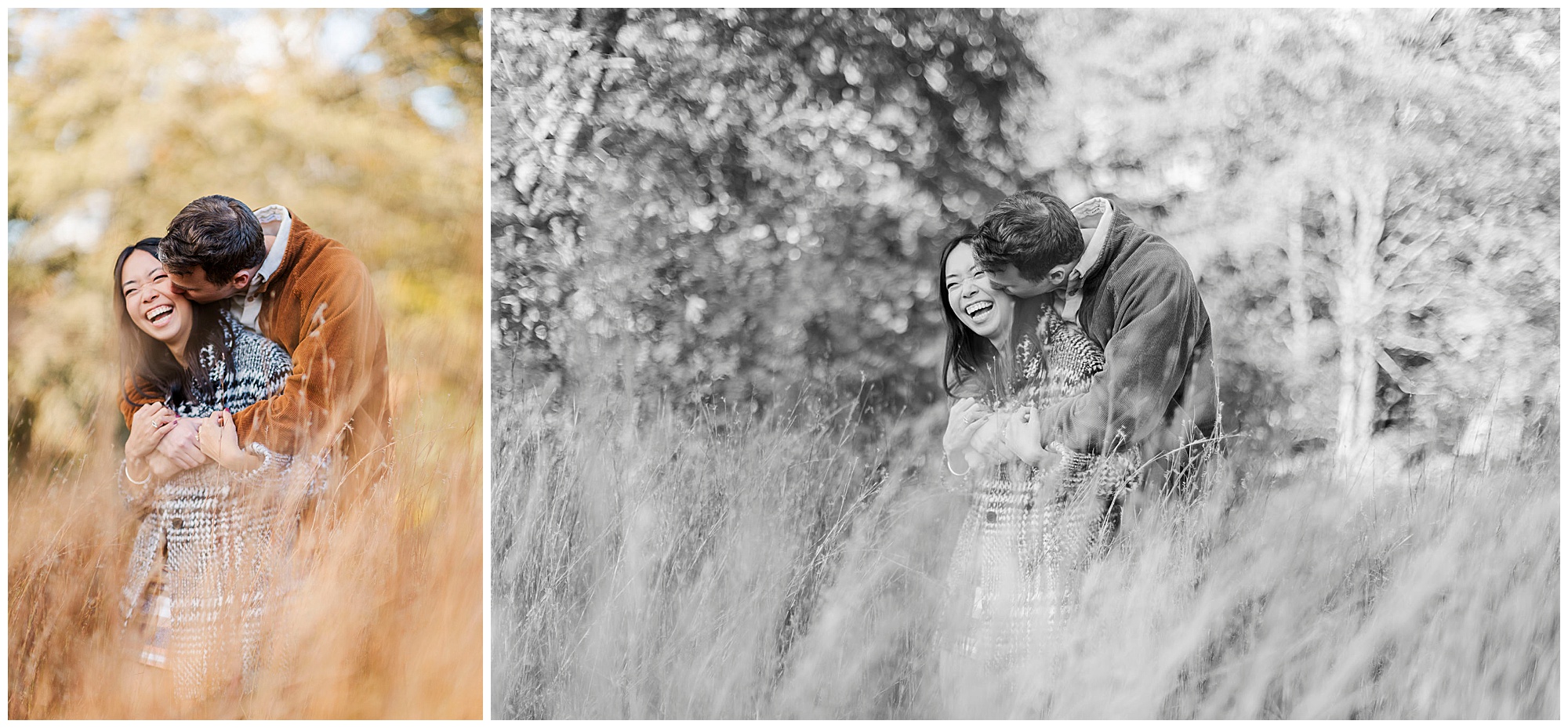 Lively rockefeller state park engagement session