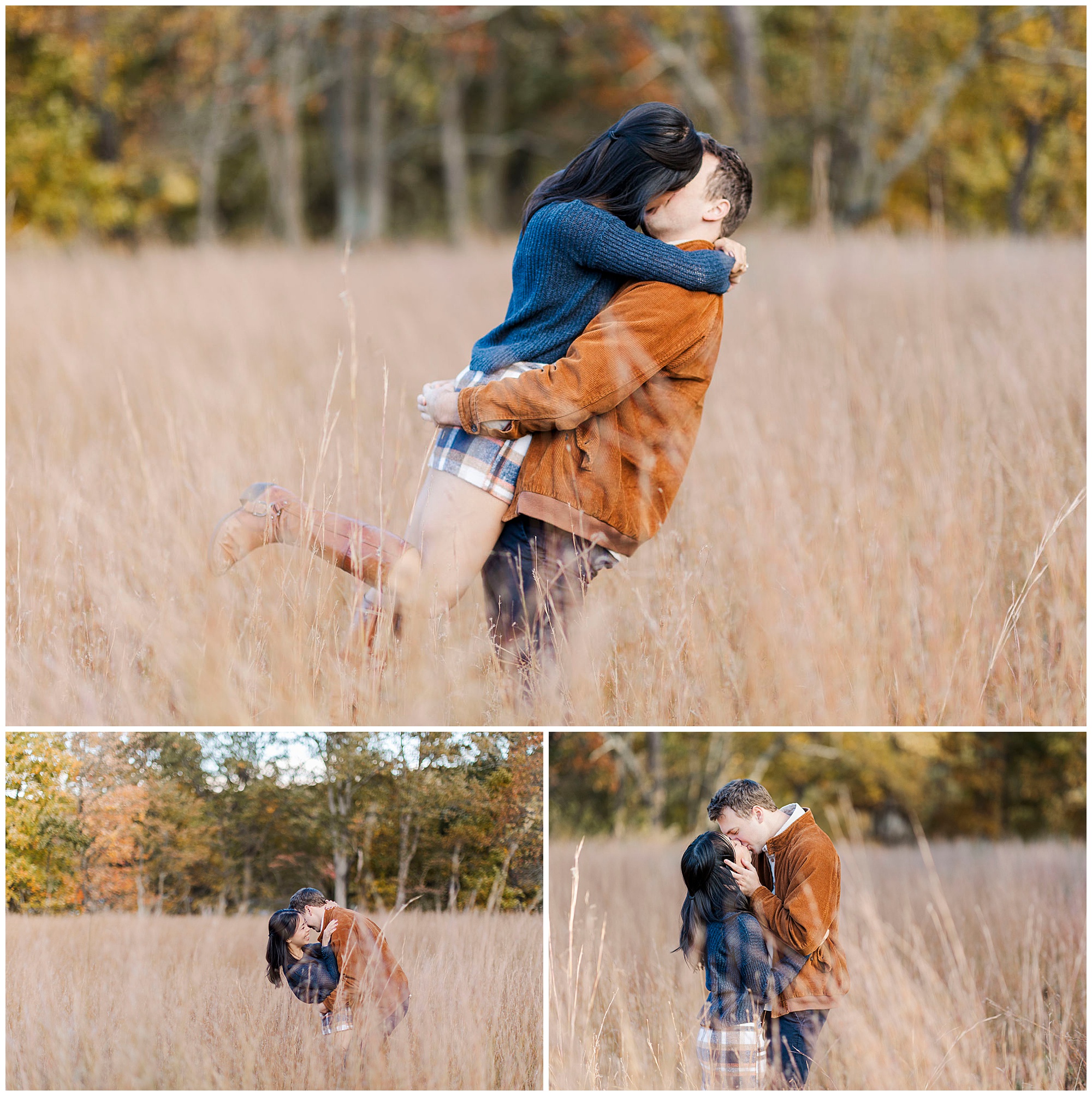 Natural rockefeller state park engagement session