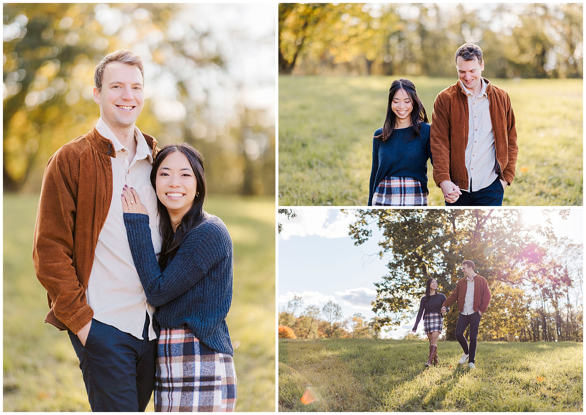 Rustic rockefeller state park engagement session