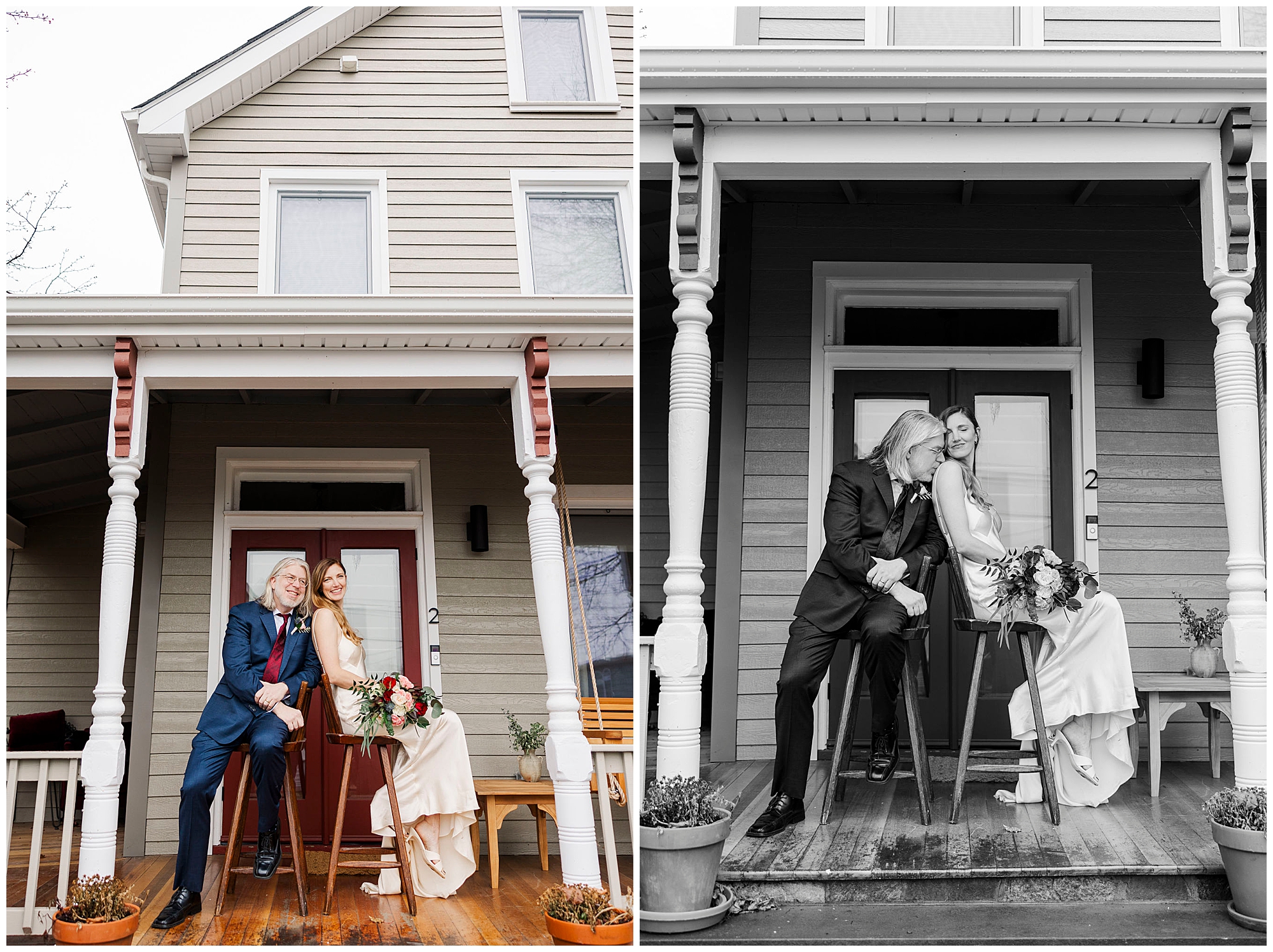 Modern beacon courthouse elopement