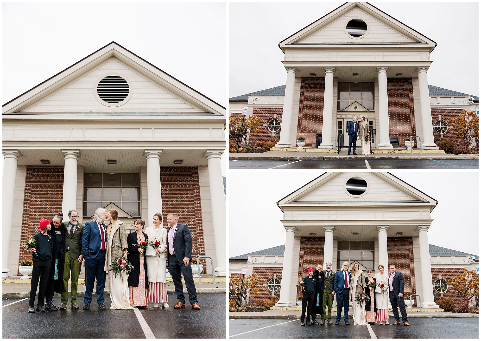 Heartfelt beacon courthouse elopement