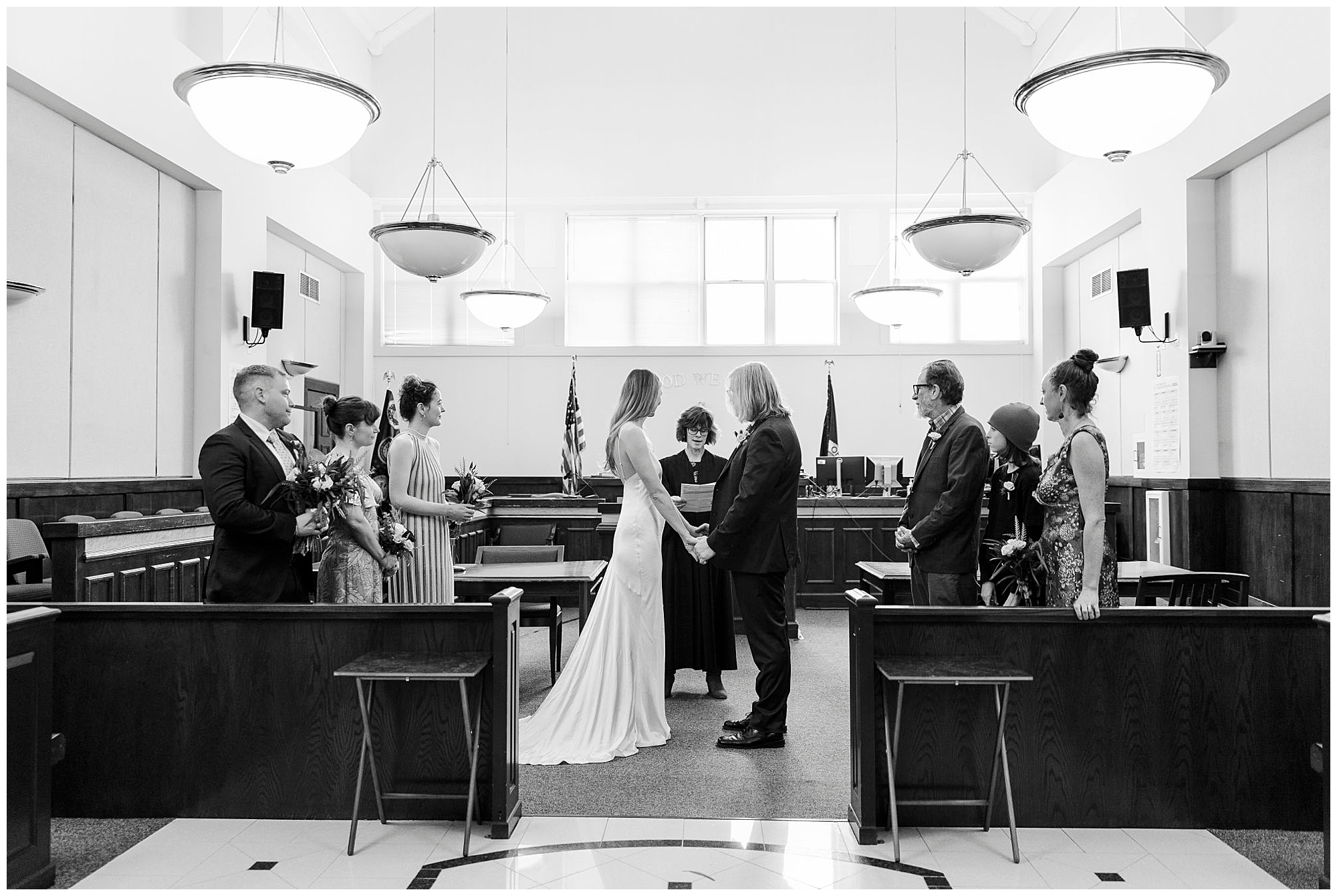 Joyful beacon courthouse elopement