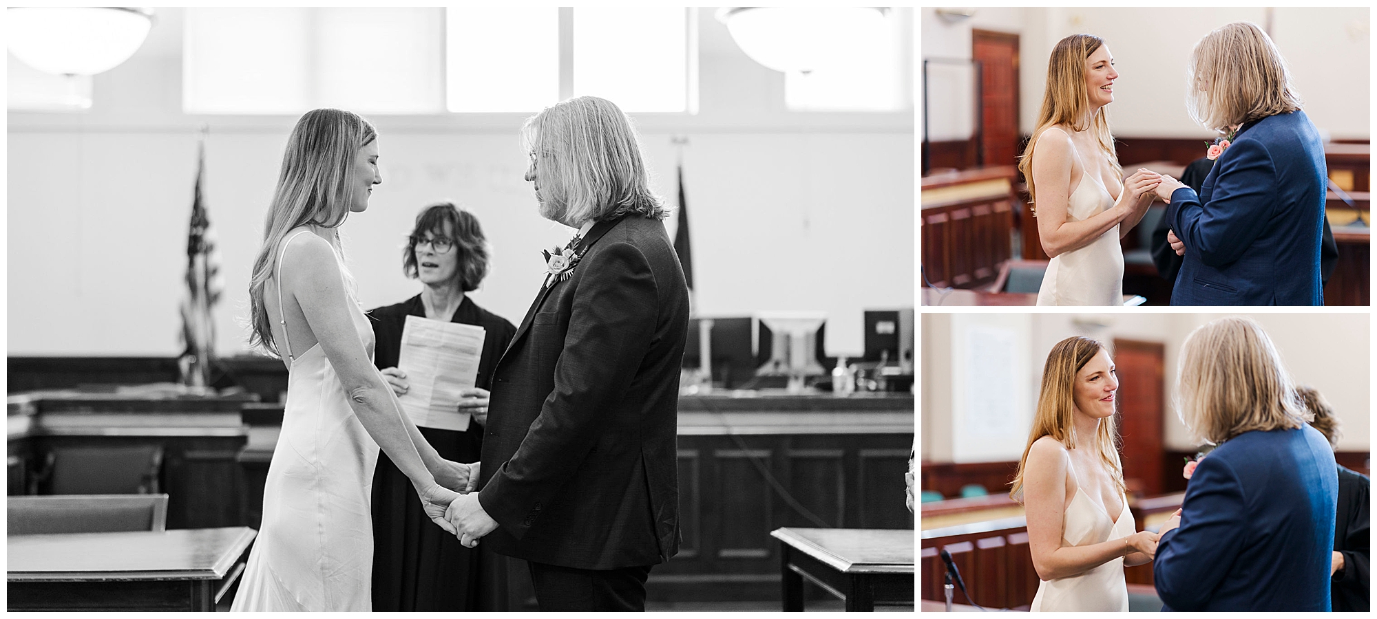 Charming beacon courthouse elopement