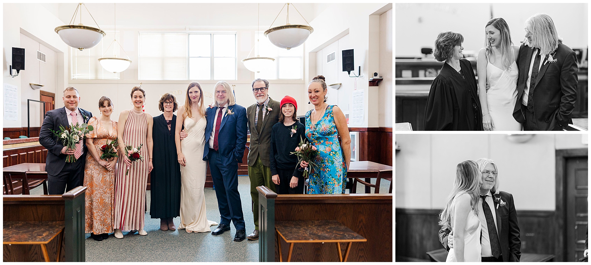 Timeless beacon courthouse elopement