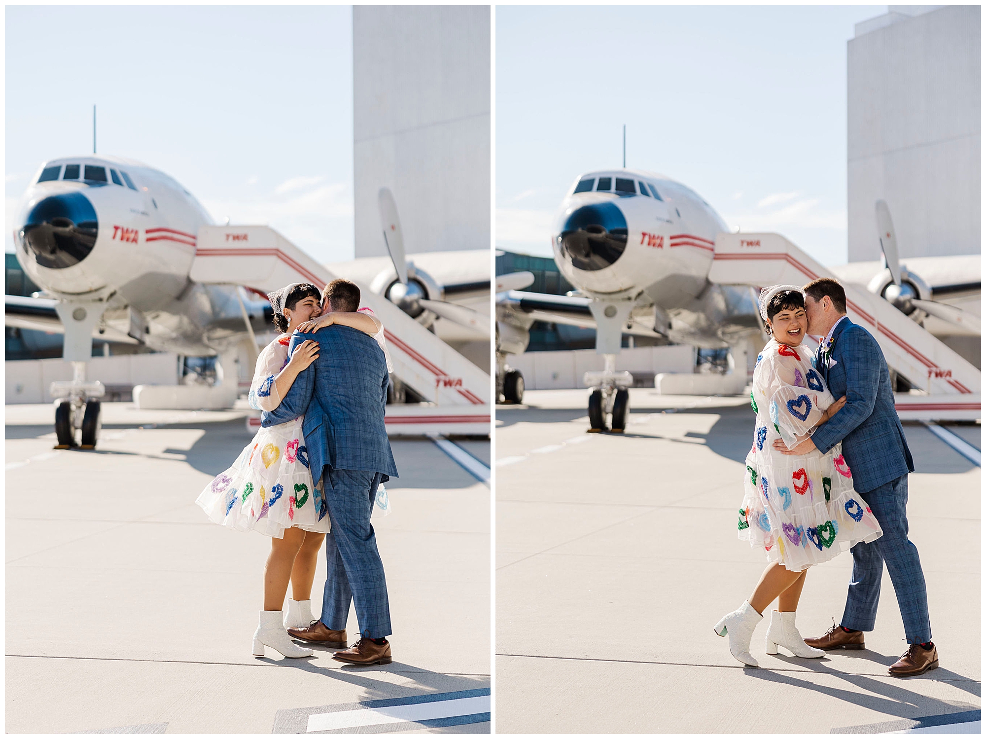 Amazing TWA hotel elopement