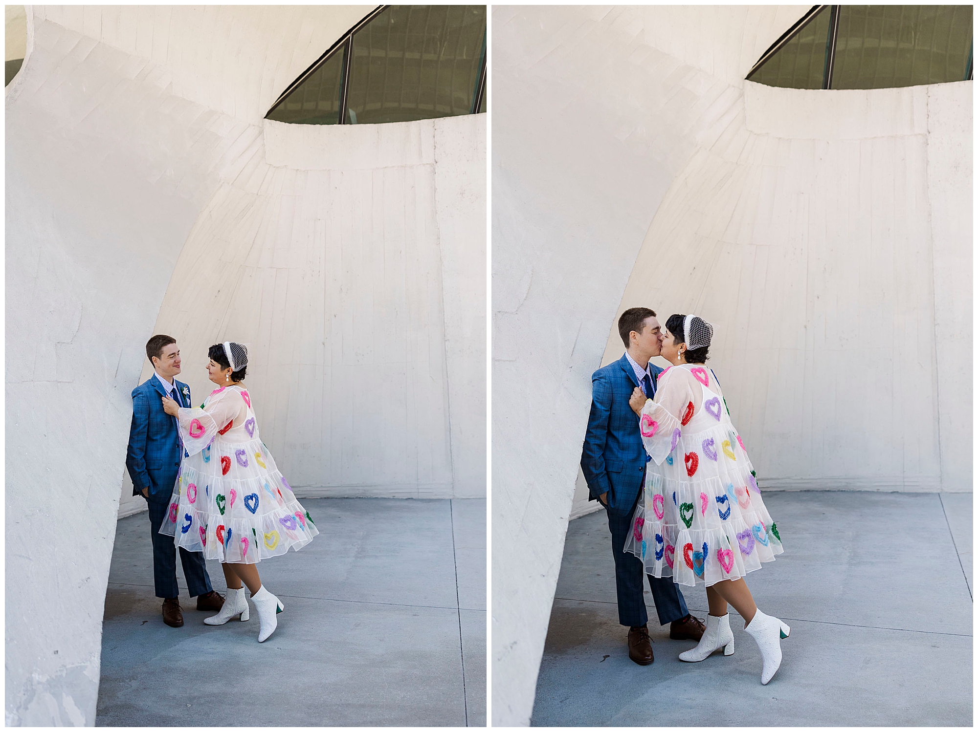 Dazzling TWA hotel elopement