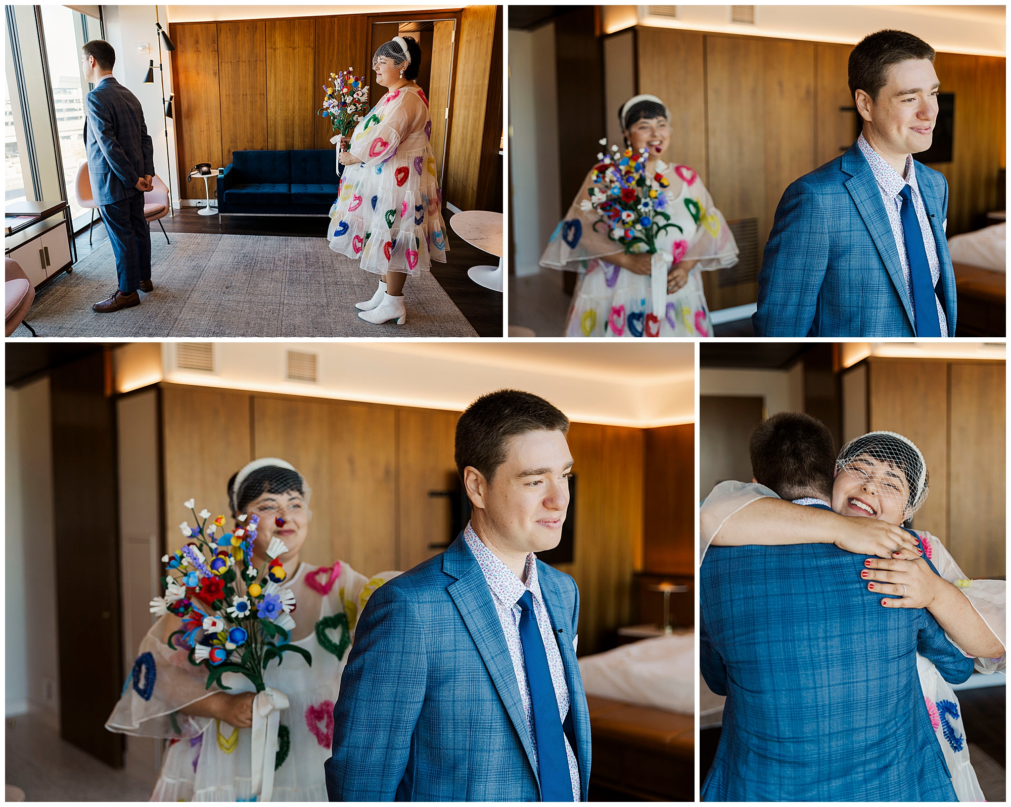 Chic TWA hotel elopement