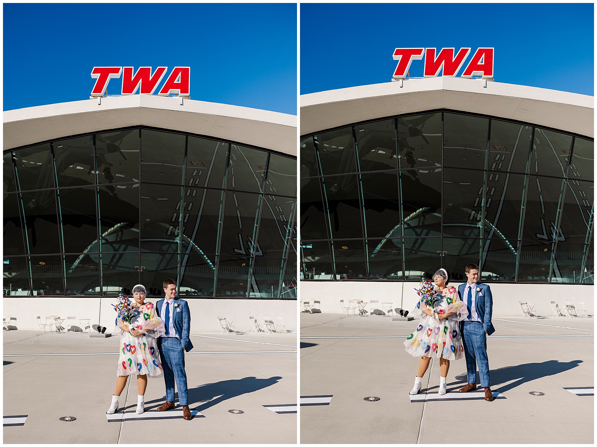 Jaw-Dropping TWA hotel elopement