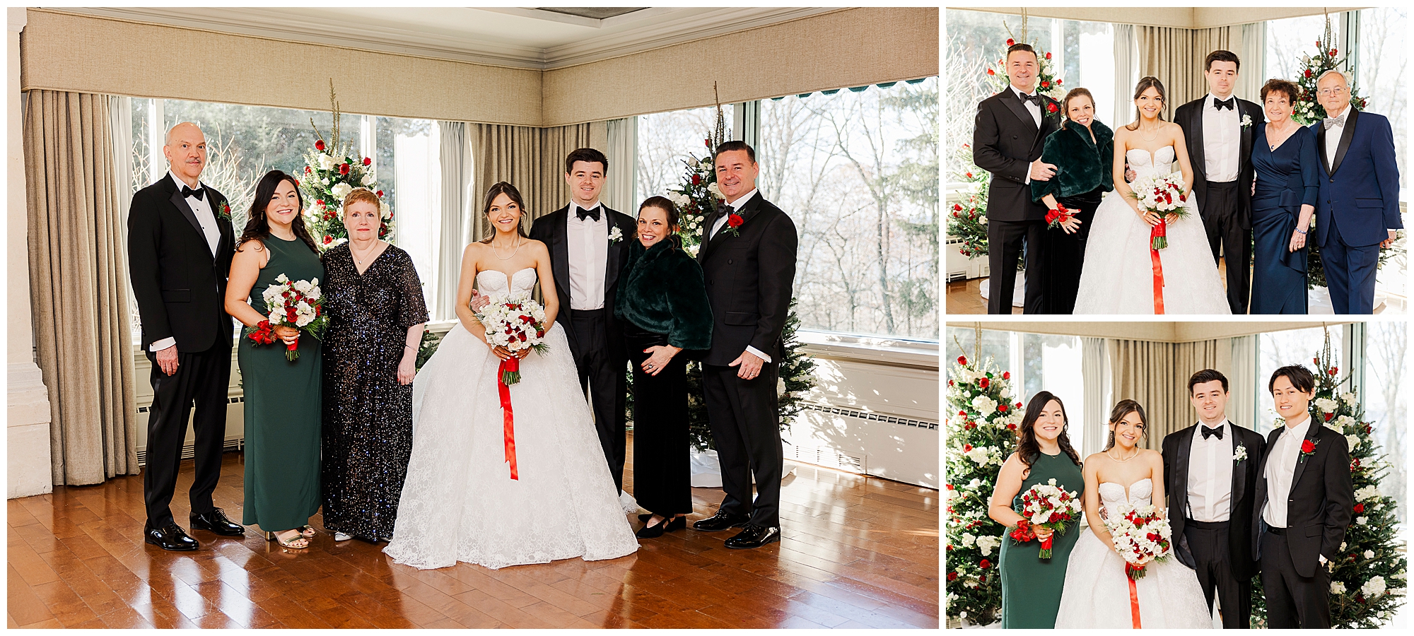 Festive tappan hill mansion wedding