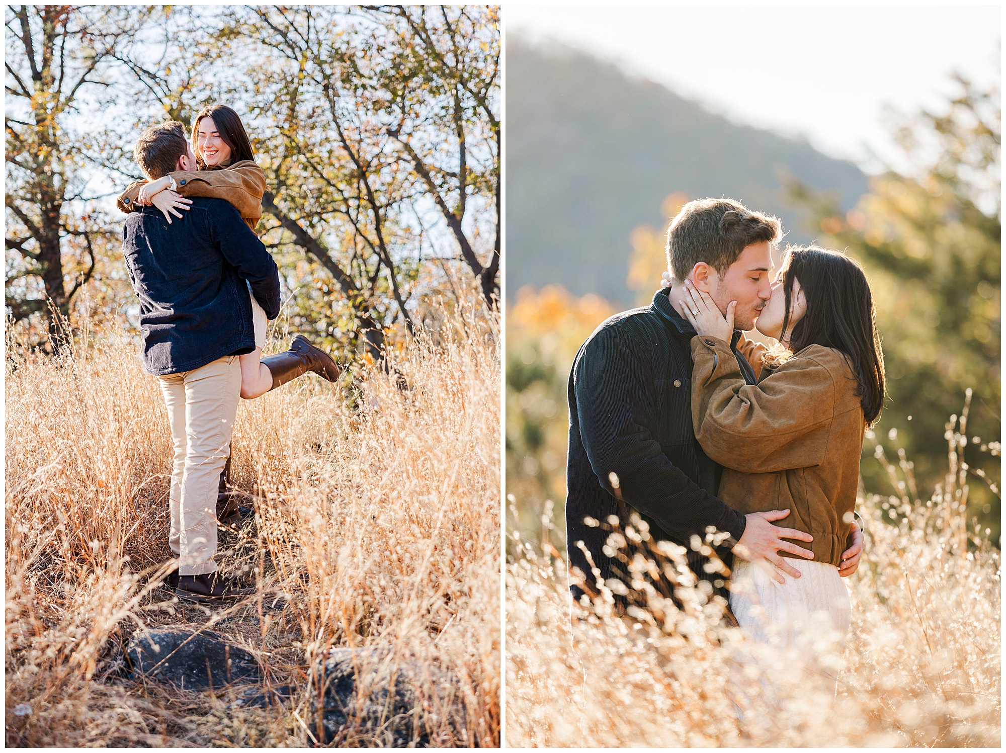 Romantic hudson highlands proposal photoshoot