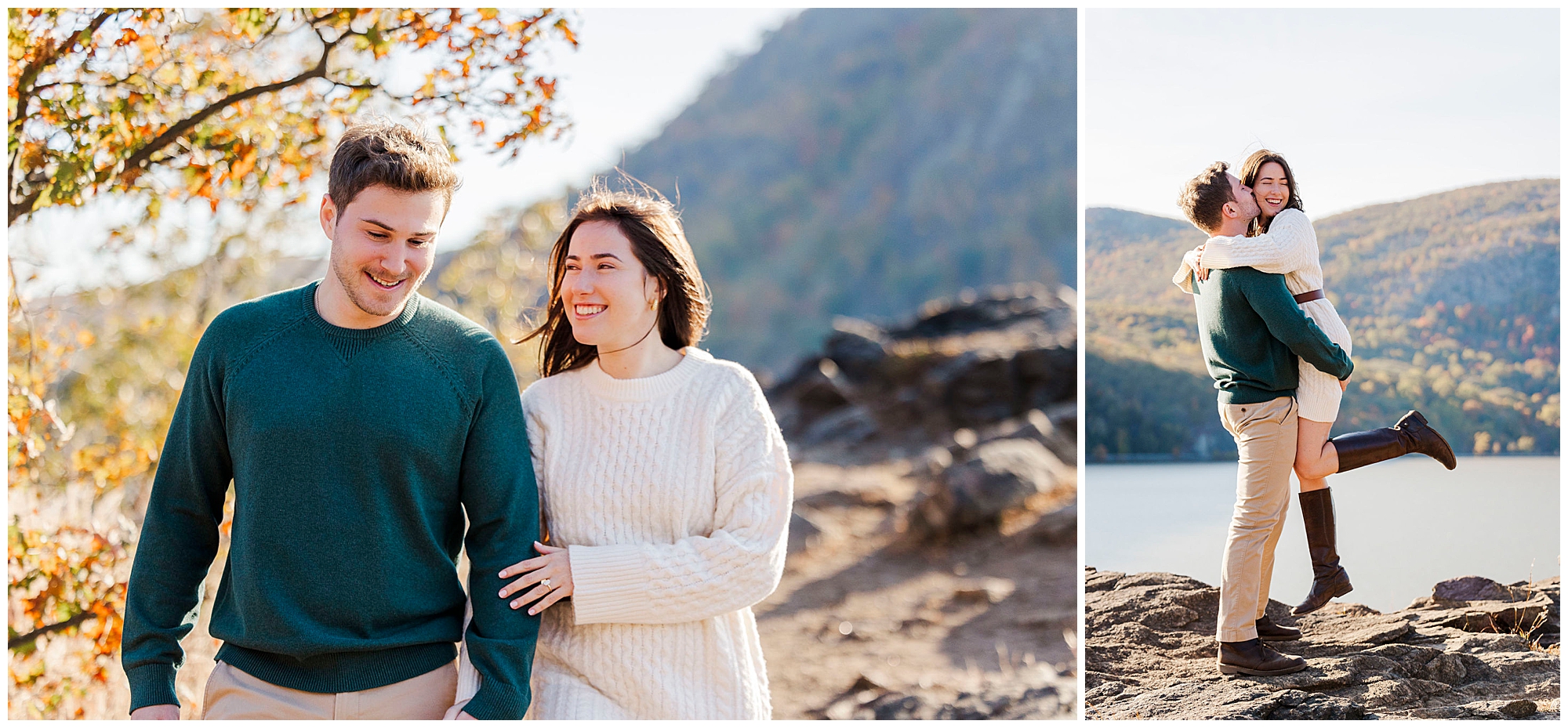 Scenic hudson highlands proposal photoshoot