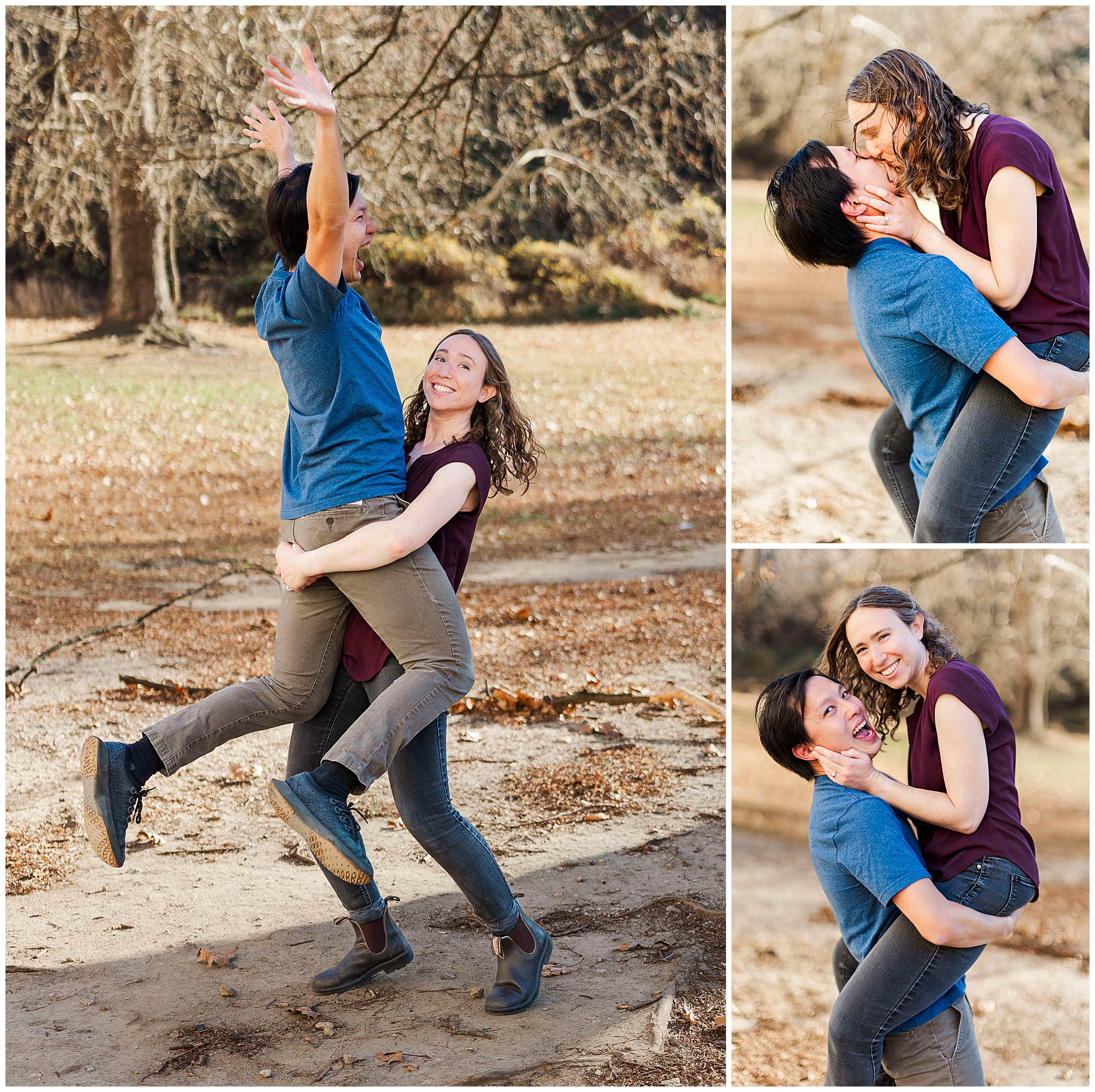 Beautiful croton gorge park engagement session