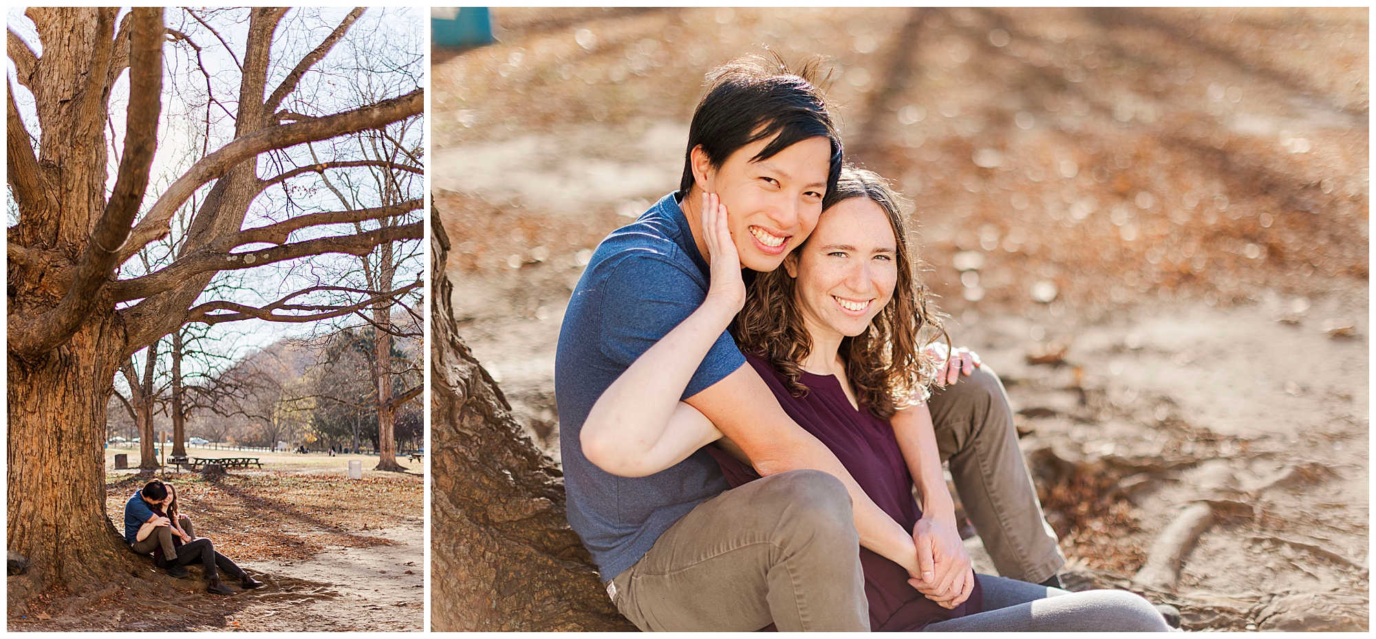 Vibrant croton gorge park engagement session