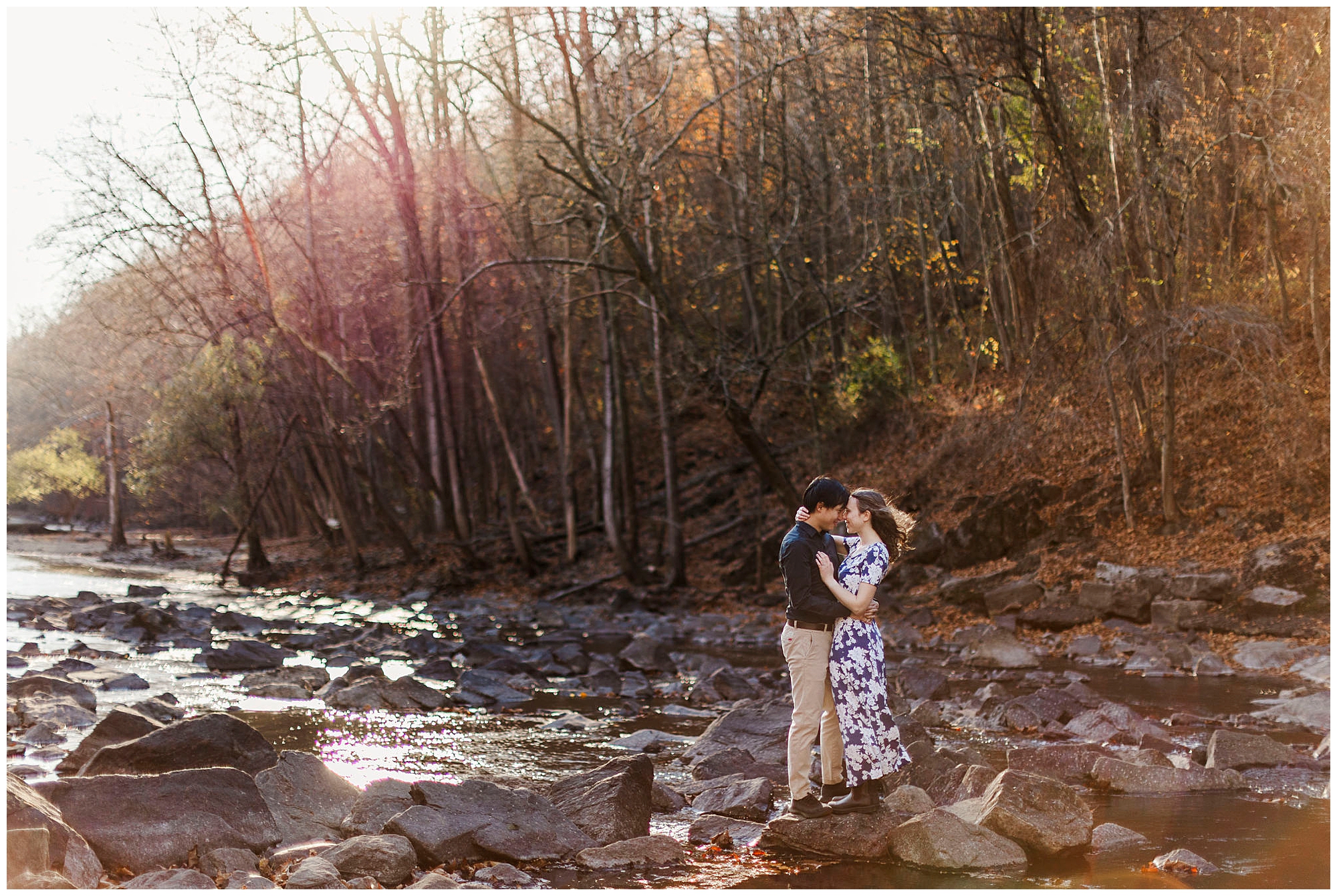 Candid croton gorge park engagement session