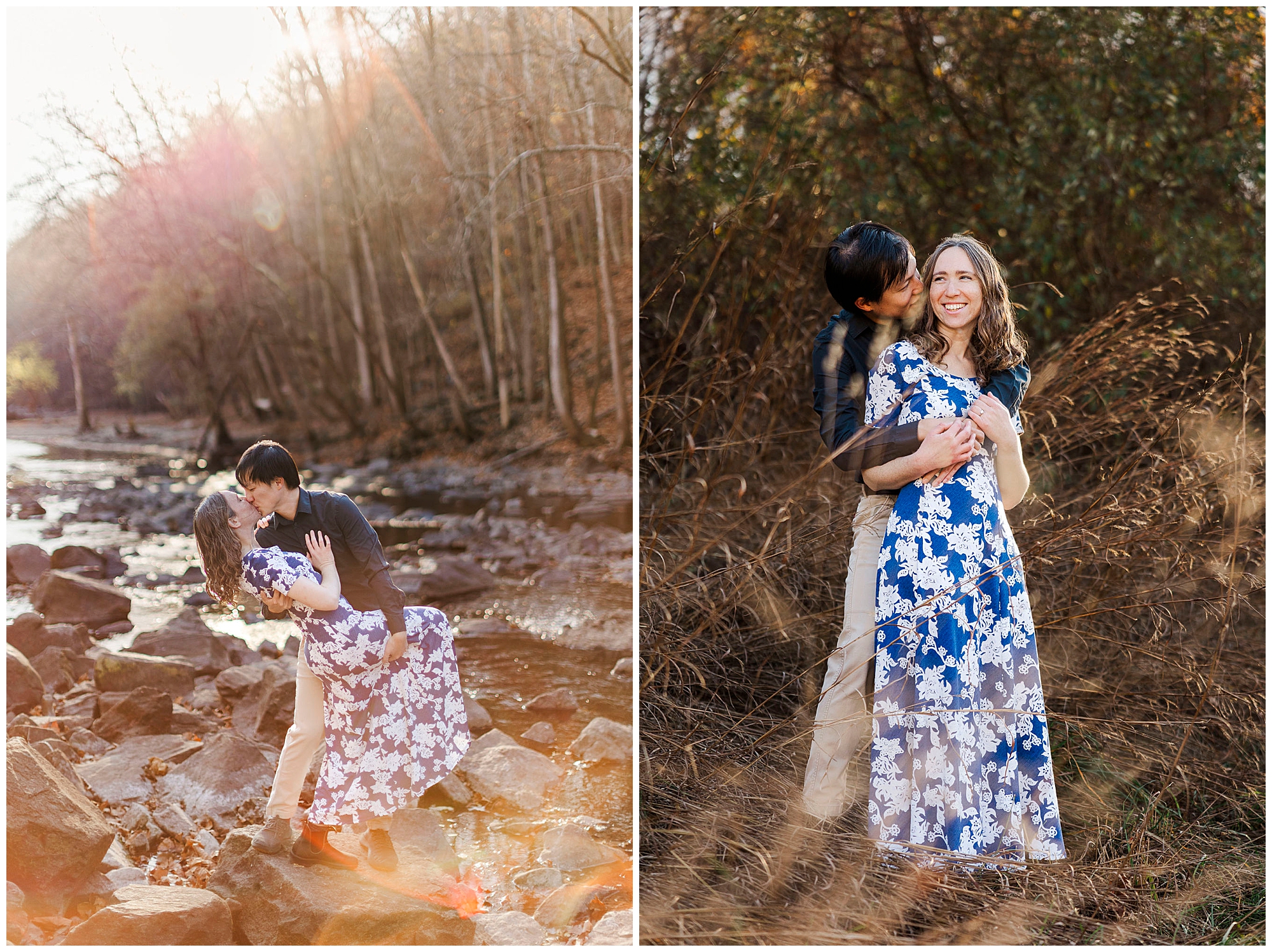 Intimate croton gorge park engagement session