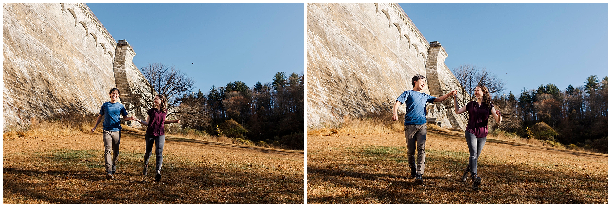 Iconic croton gorge park engagement session