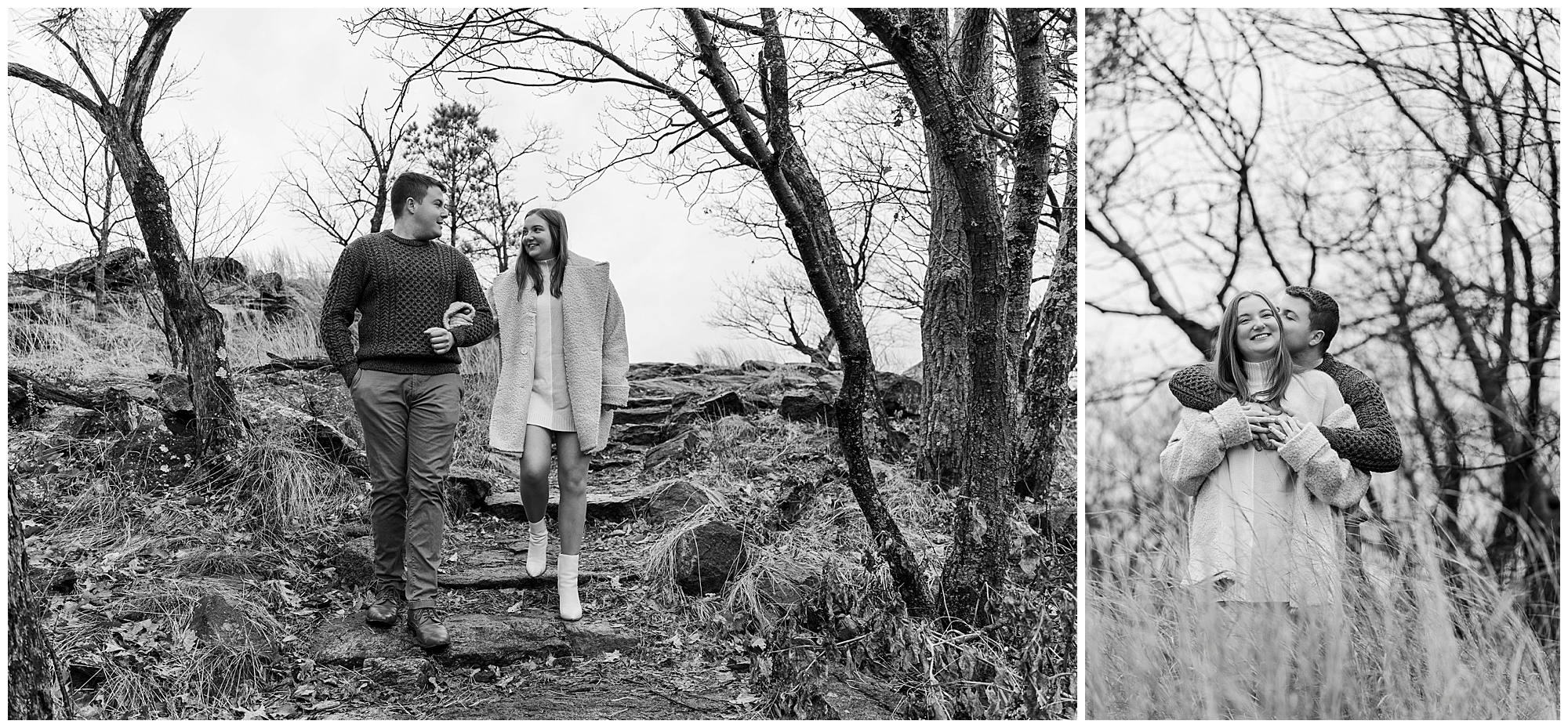 Stunning hudson valley overlook engagement photos