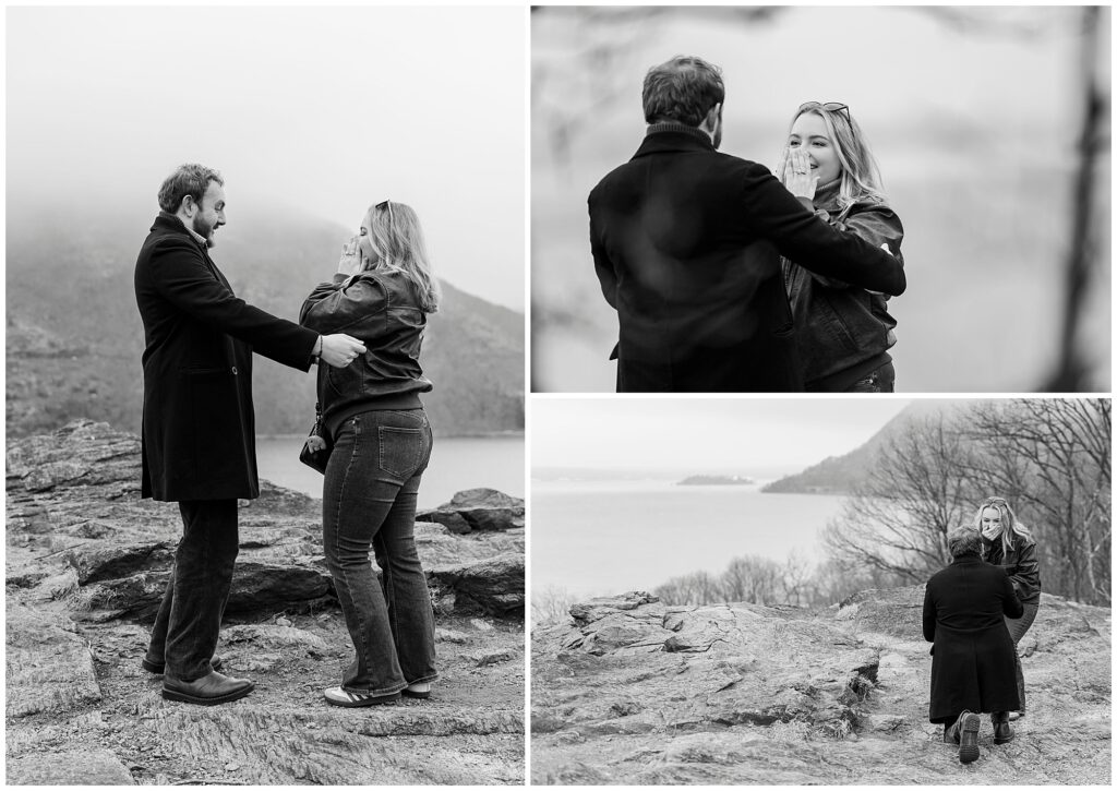 Surprise Cold Spring Proposal Photos on a Hike