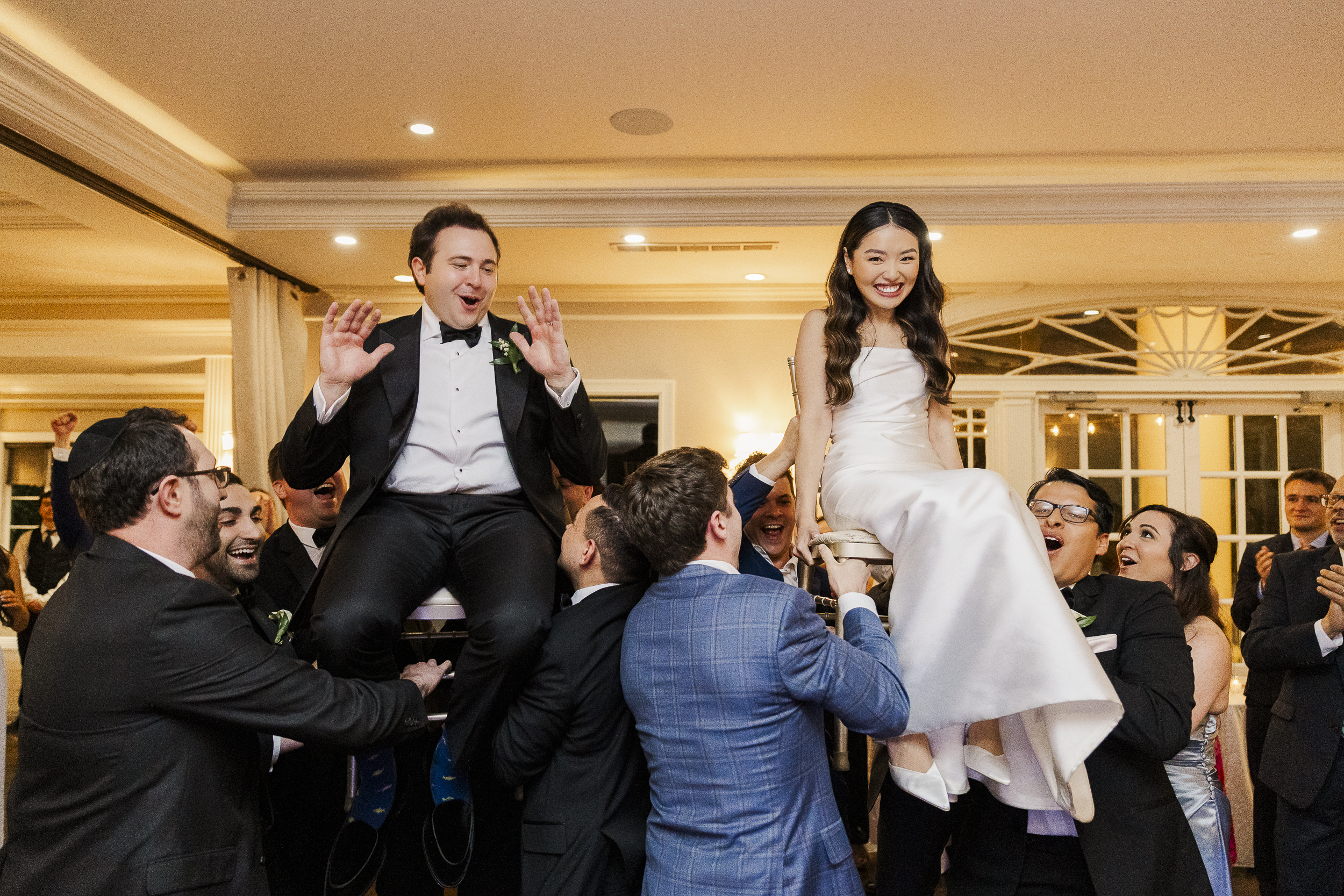 Sweet briarcliff manor wedding with indoor ceremony