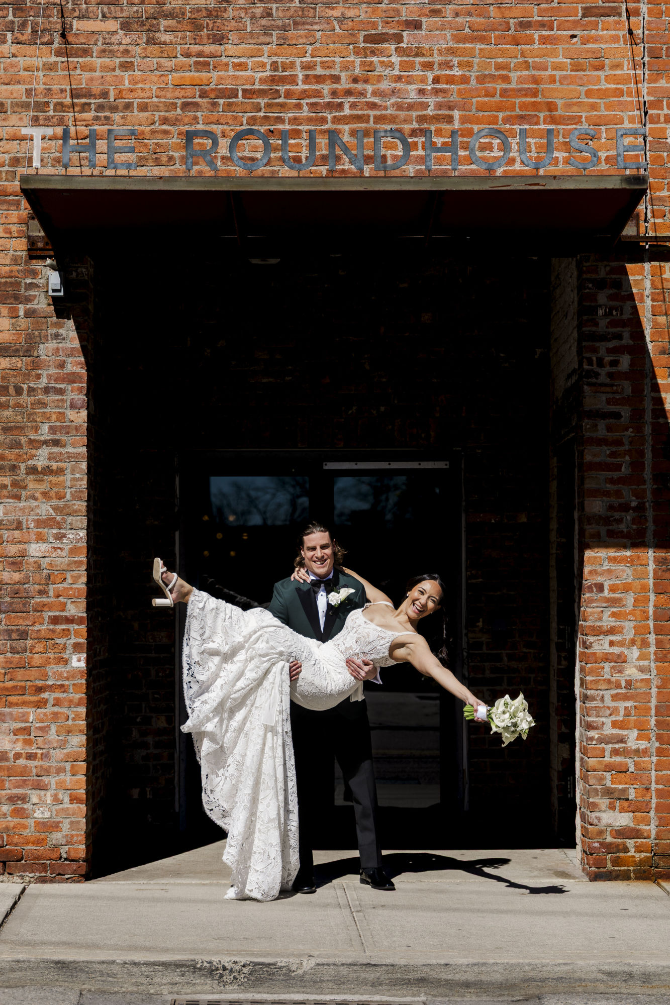 Joyous roundhouse micro-wedding in beacon, ny