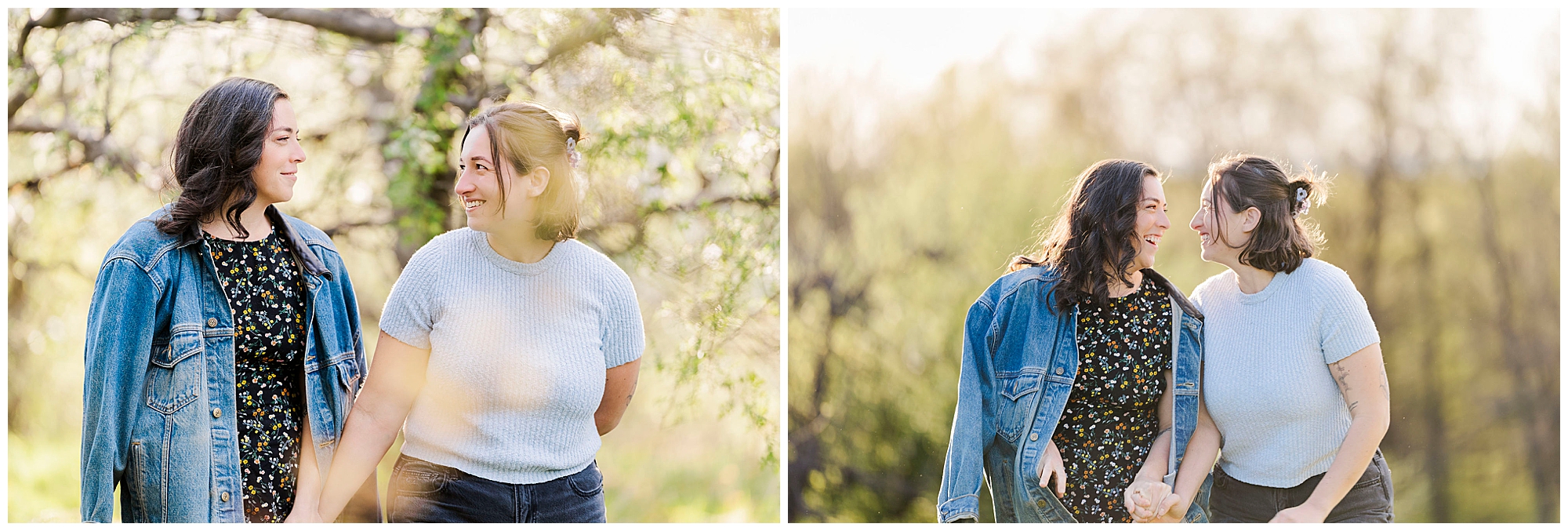Timeless apple orchard engagement photos in the hudson valley