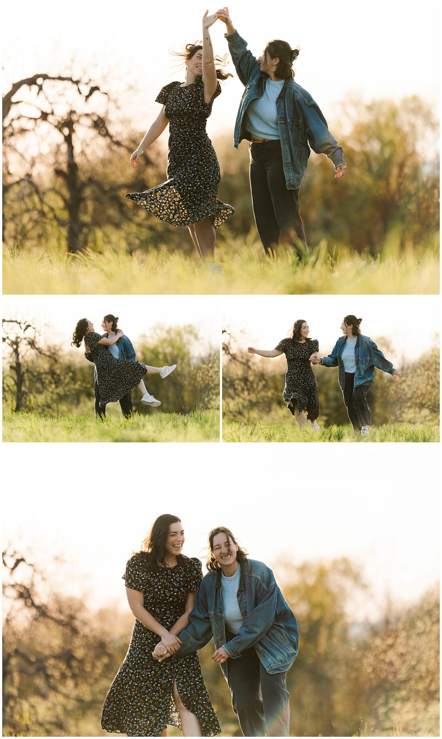 Gorgeous apple orchard engagement photos in the hudson valley