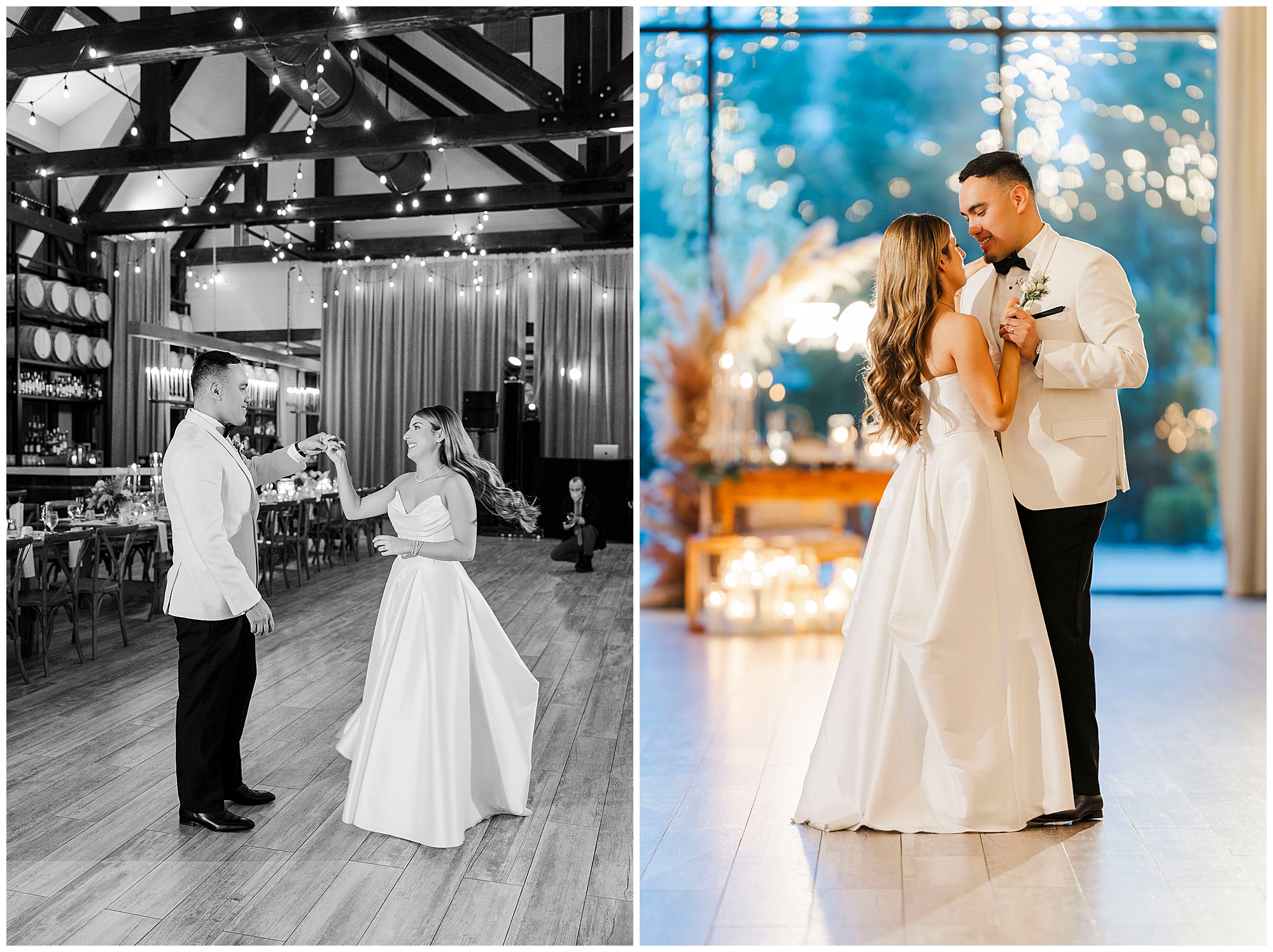 Romantic barn at villa venezia wedding