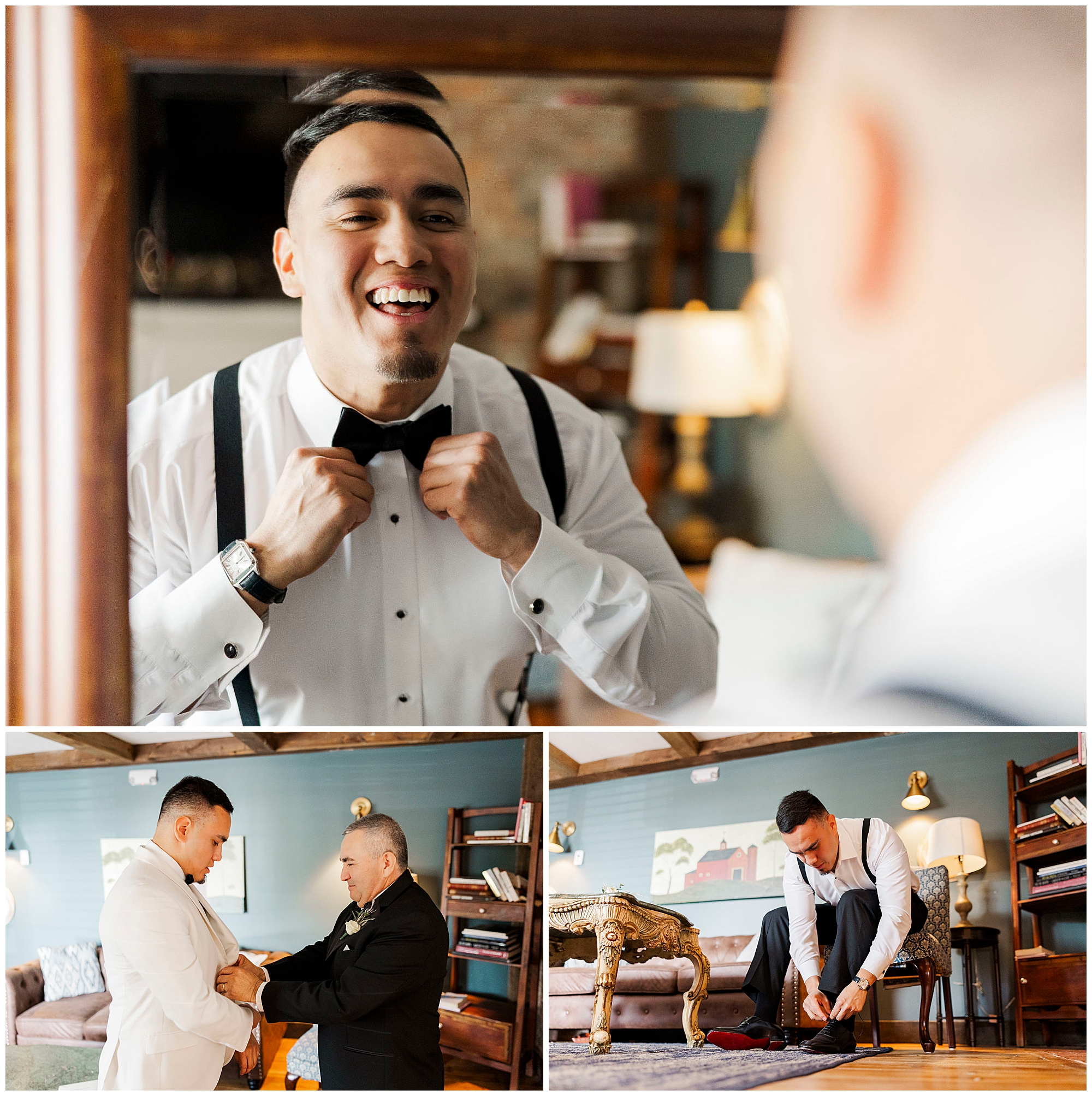 Elegant wedding at the barn at villa venezia