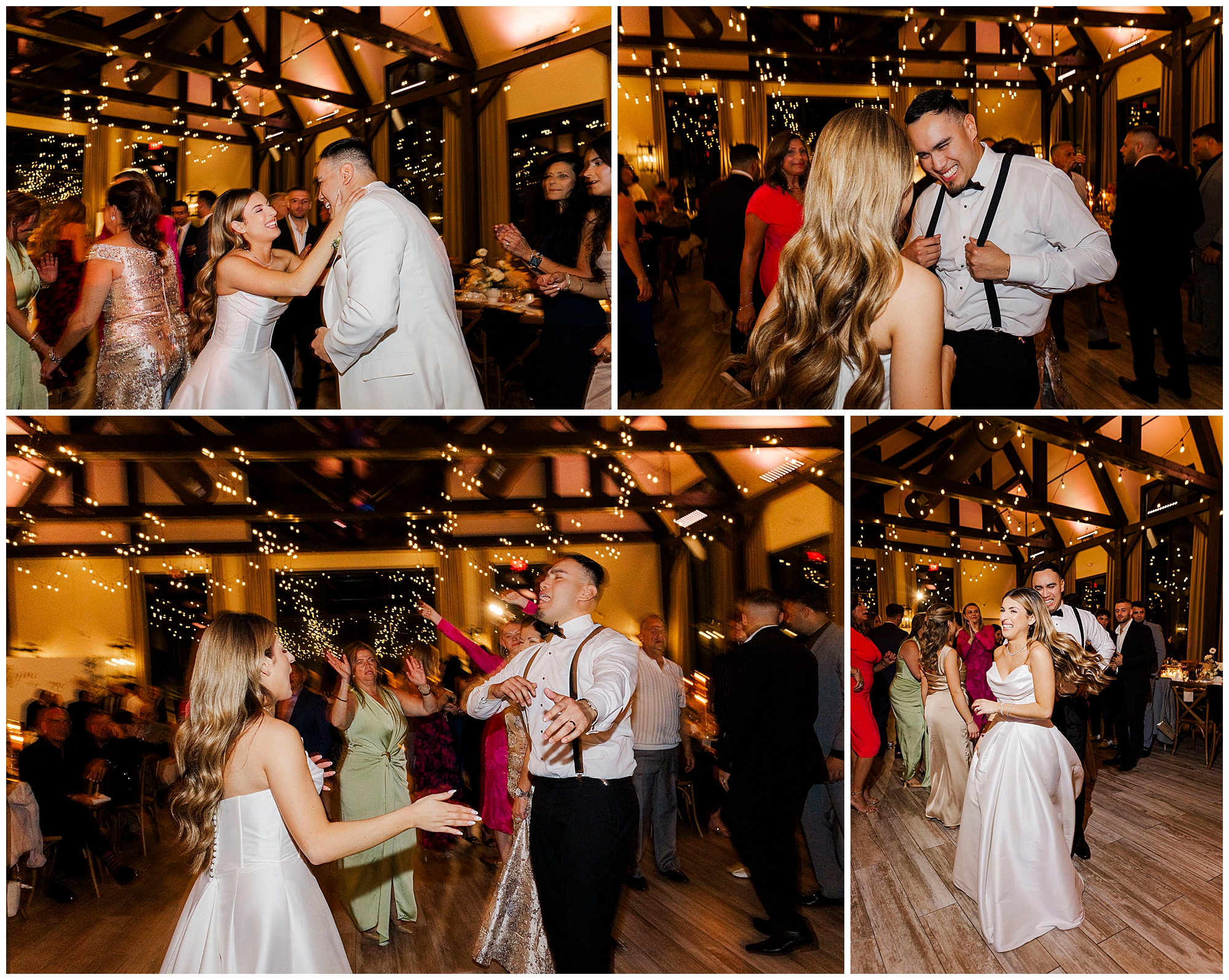 Cheerful barn at villa venezia wedding