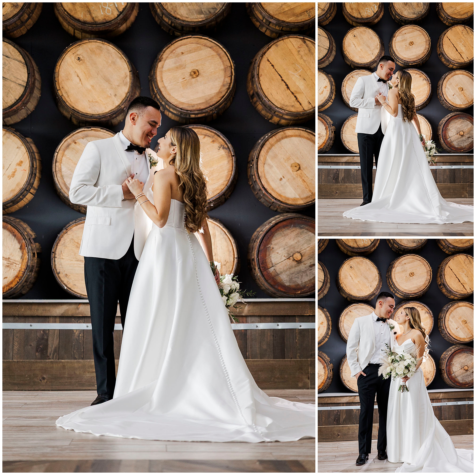 Chic barn at villa venezia wedding