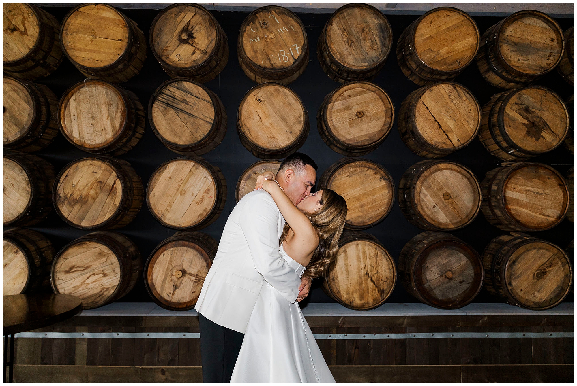 Trendy barn at villa venezia wedding