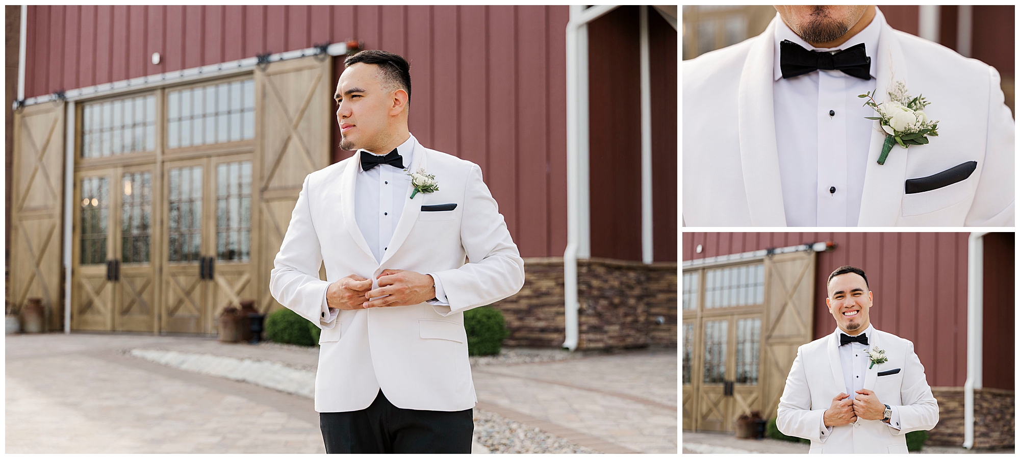 Colorful barn at villa venezia wedding