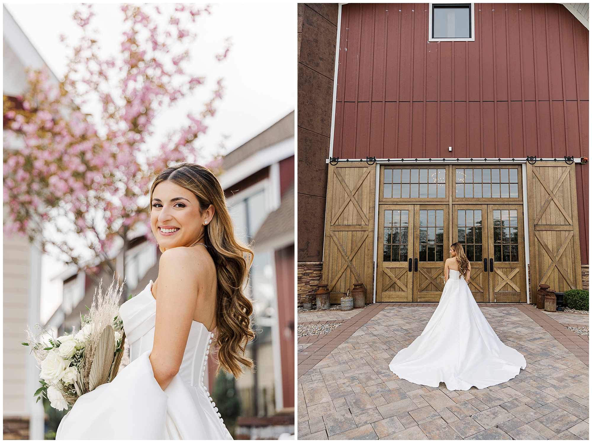 Adorable barn at villa venezia wedding