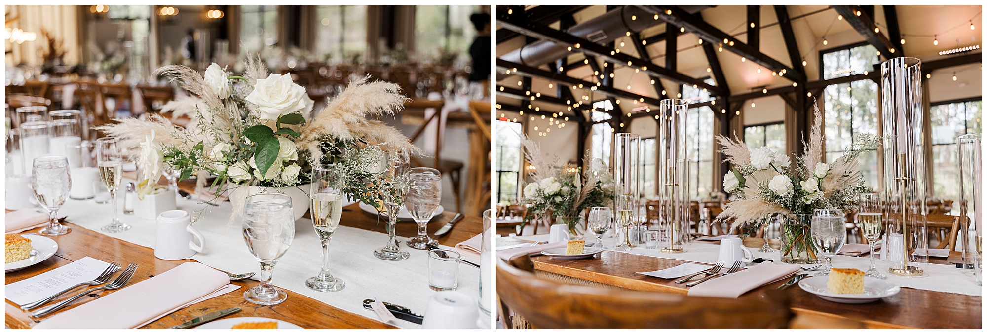 Stylish barn at villa venezia wedding