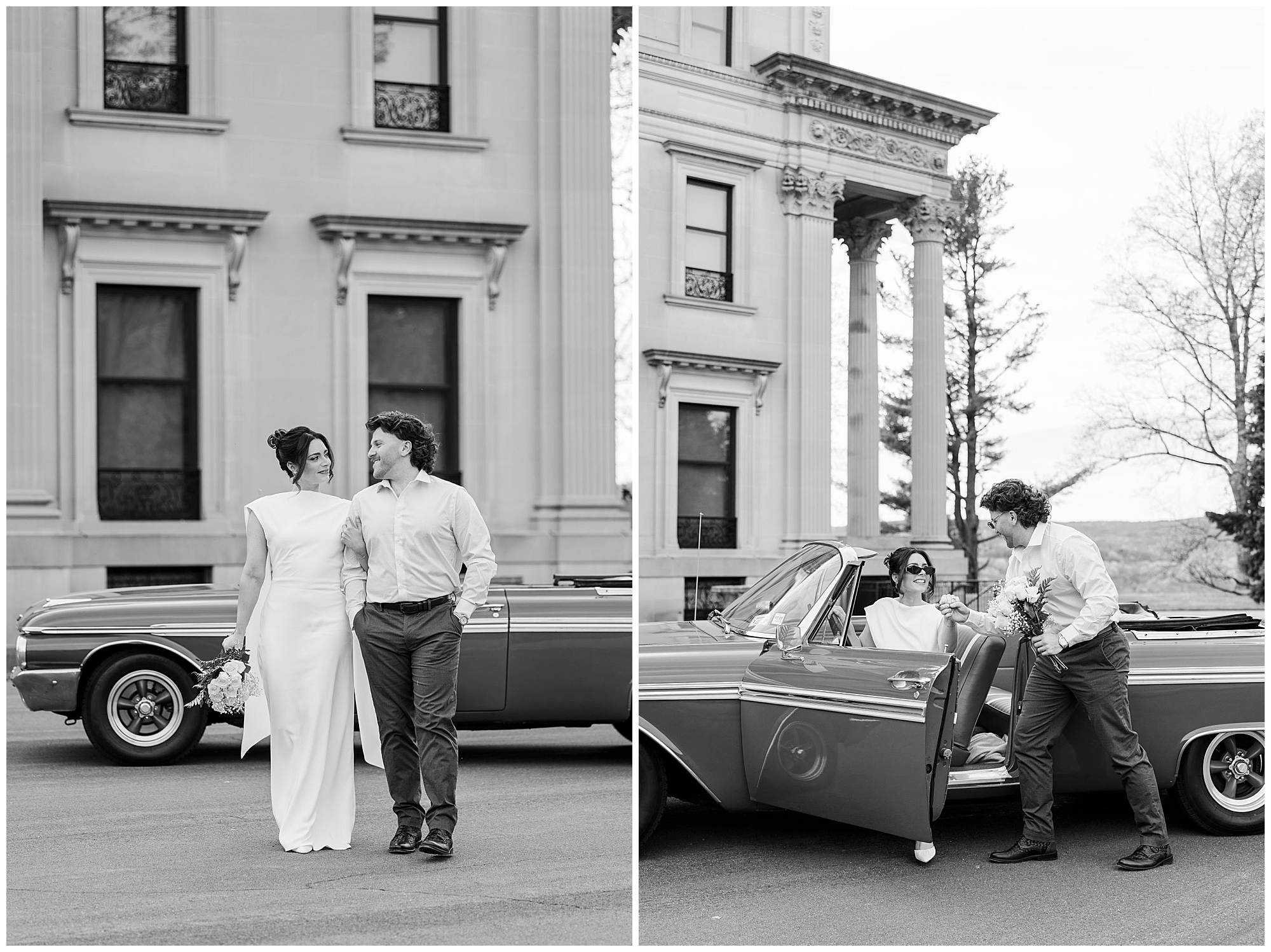 Intimate vanderbilt mansion engagement session
